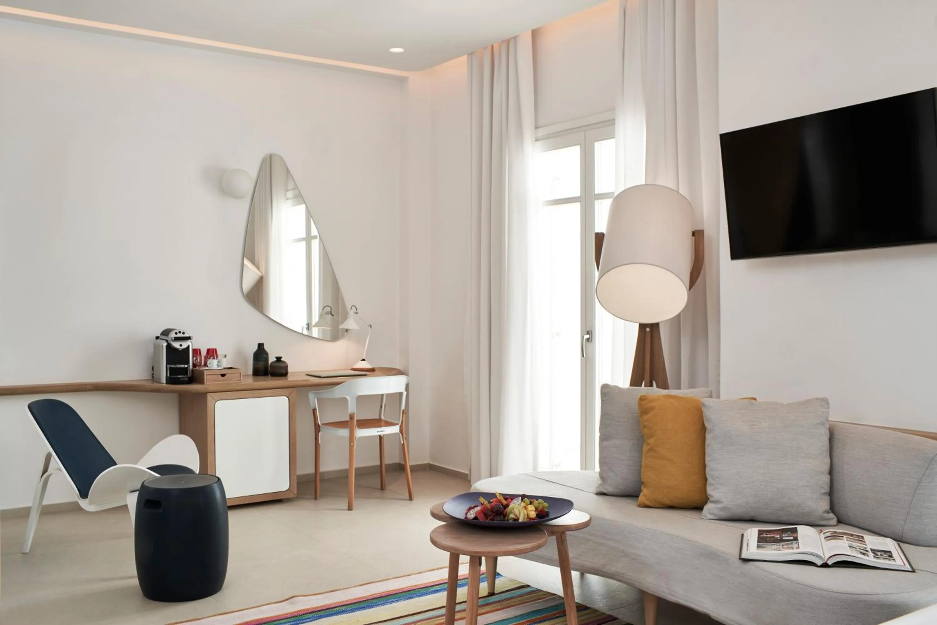 Photo of the whole room in Myconian Kyma, a Member of Design Hotels