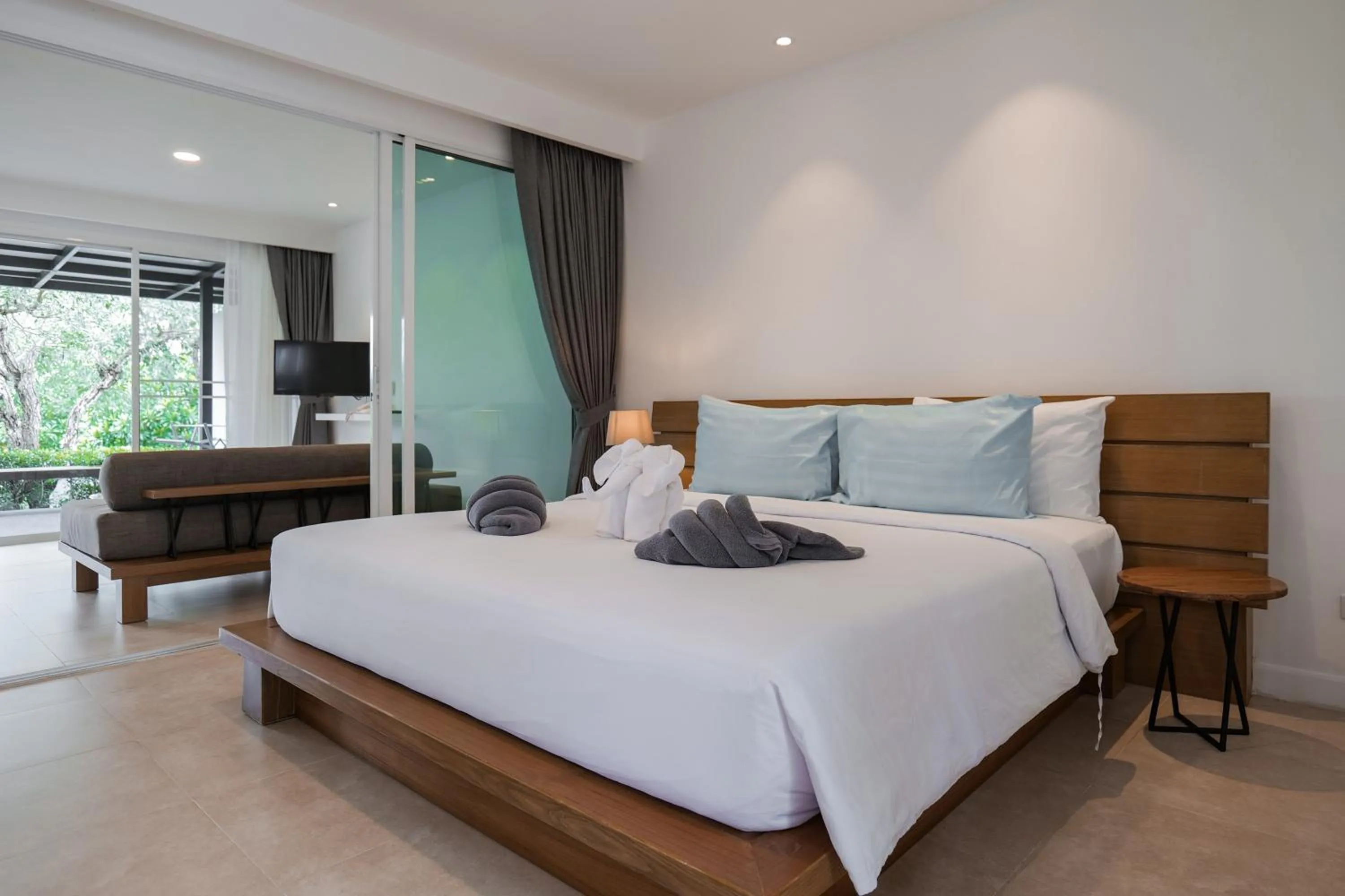 Bed in SEAnery Beach Resort