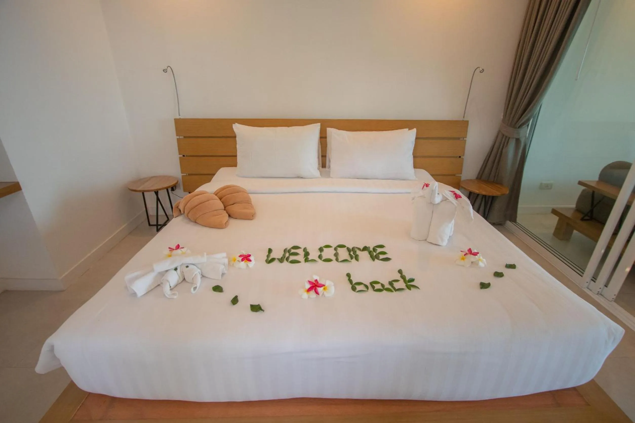 Bed in SEAnery Beach Resort