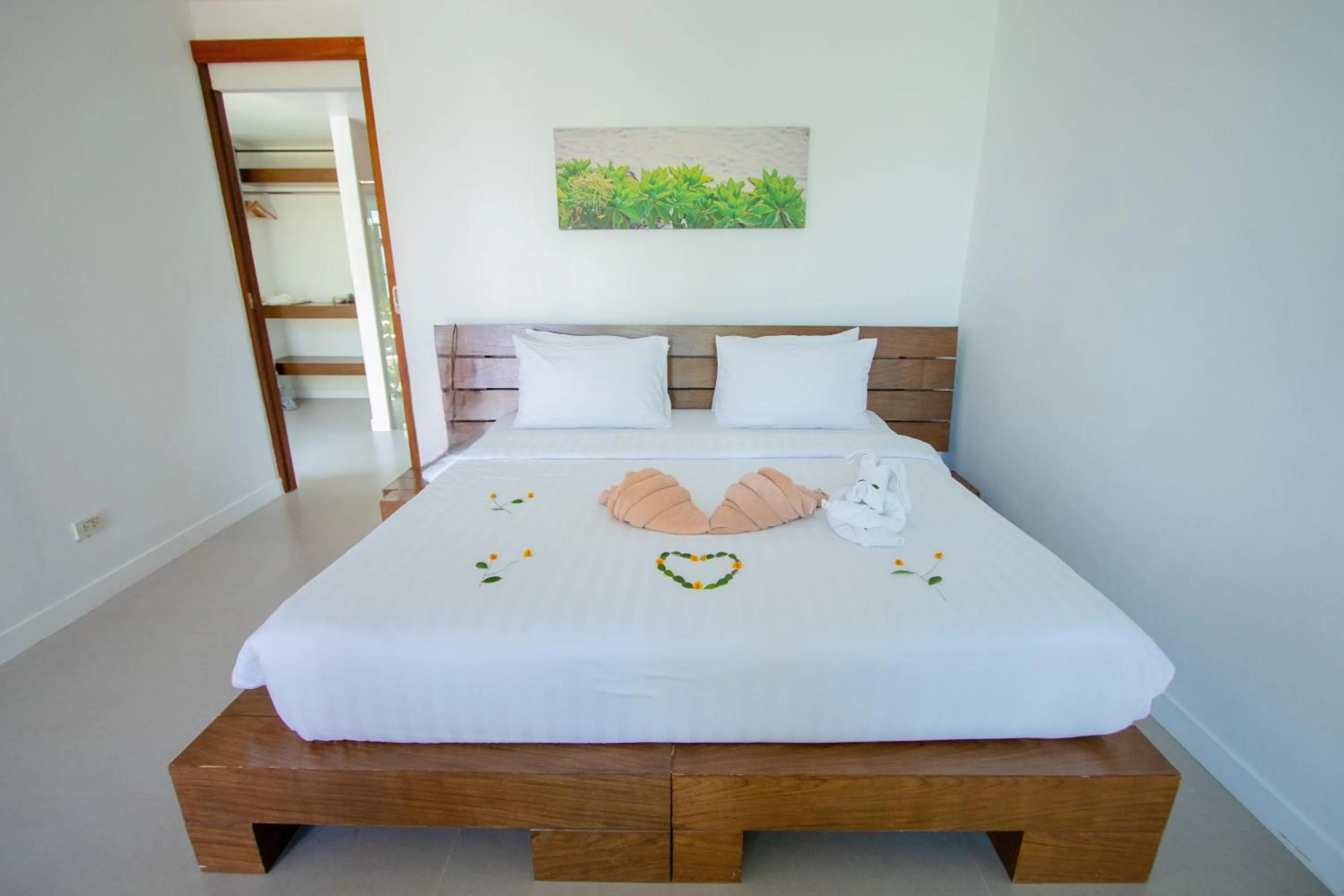 Bed in SEAnery Beach Resort