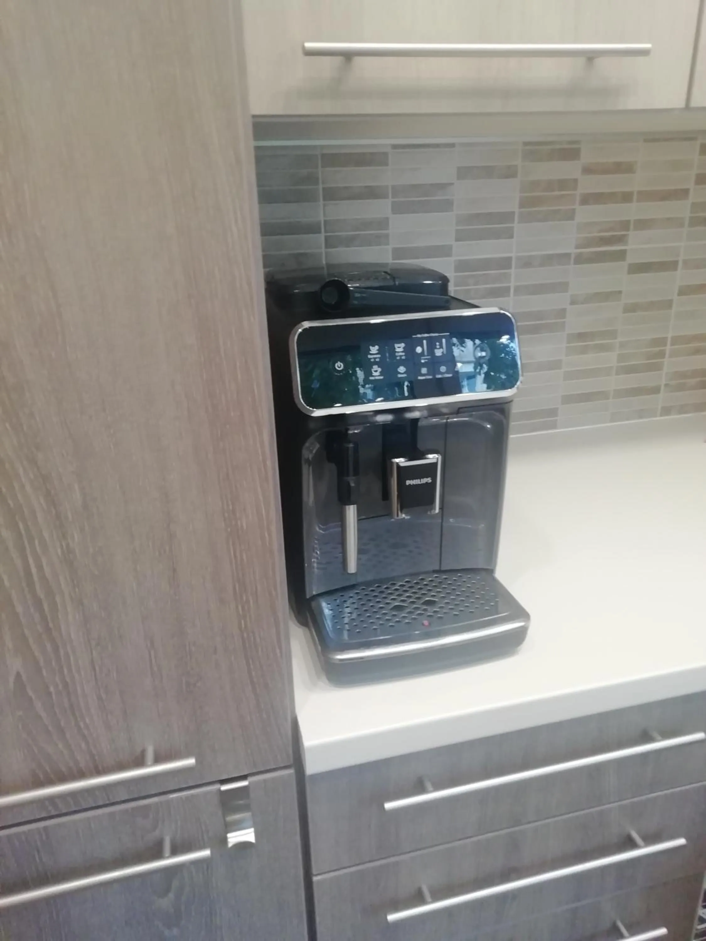 Coffee/tea facilities in Tomsona Apartment Riga Center