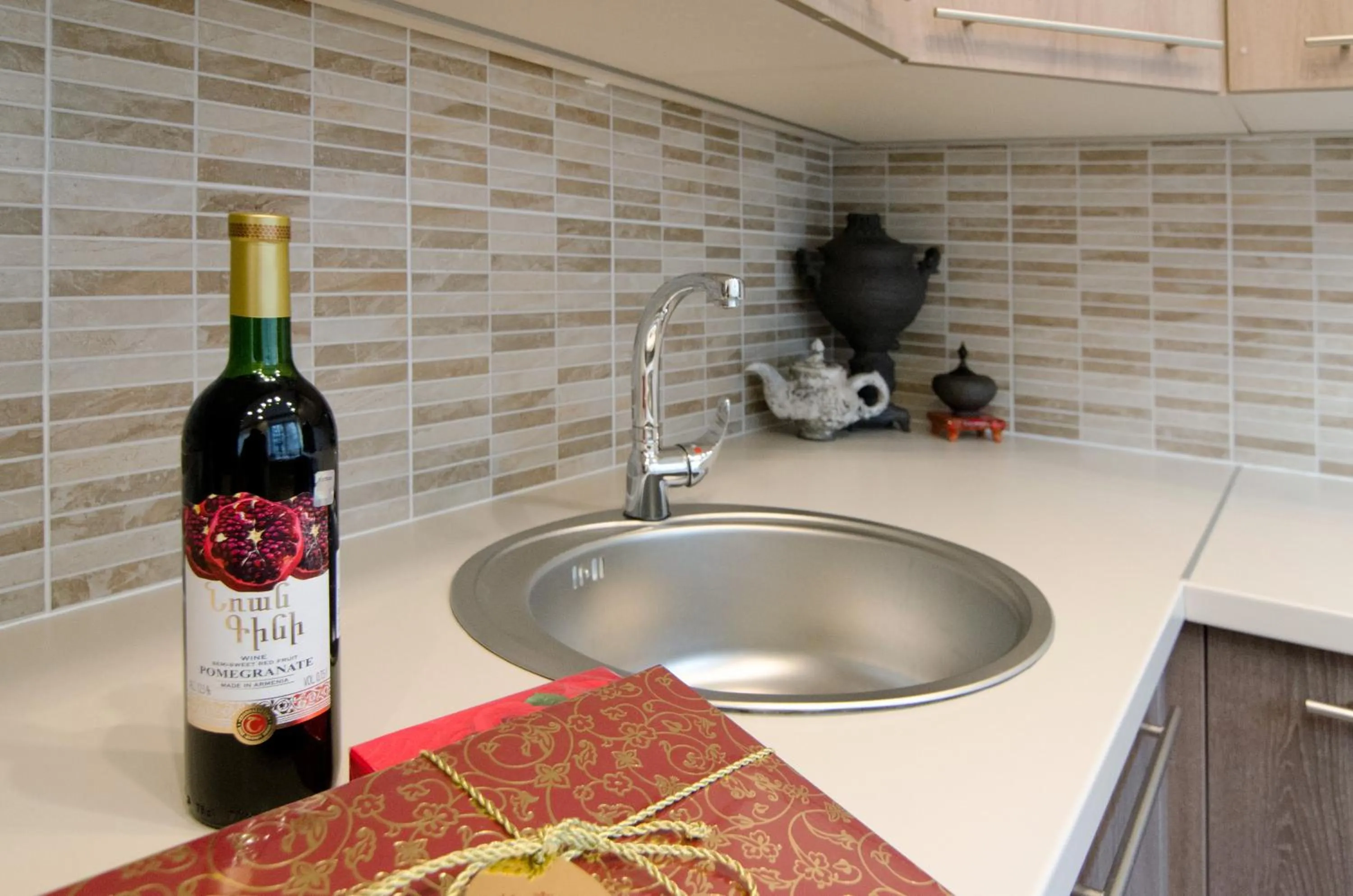 Kitchen or kitchenette in Tomsona Apartment Riga Center