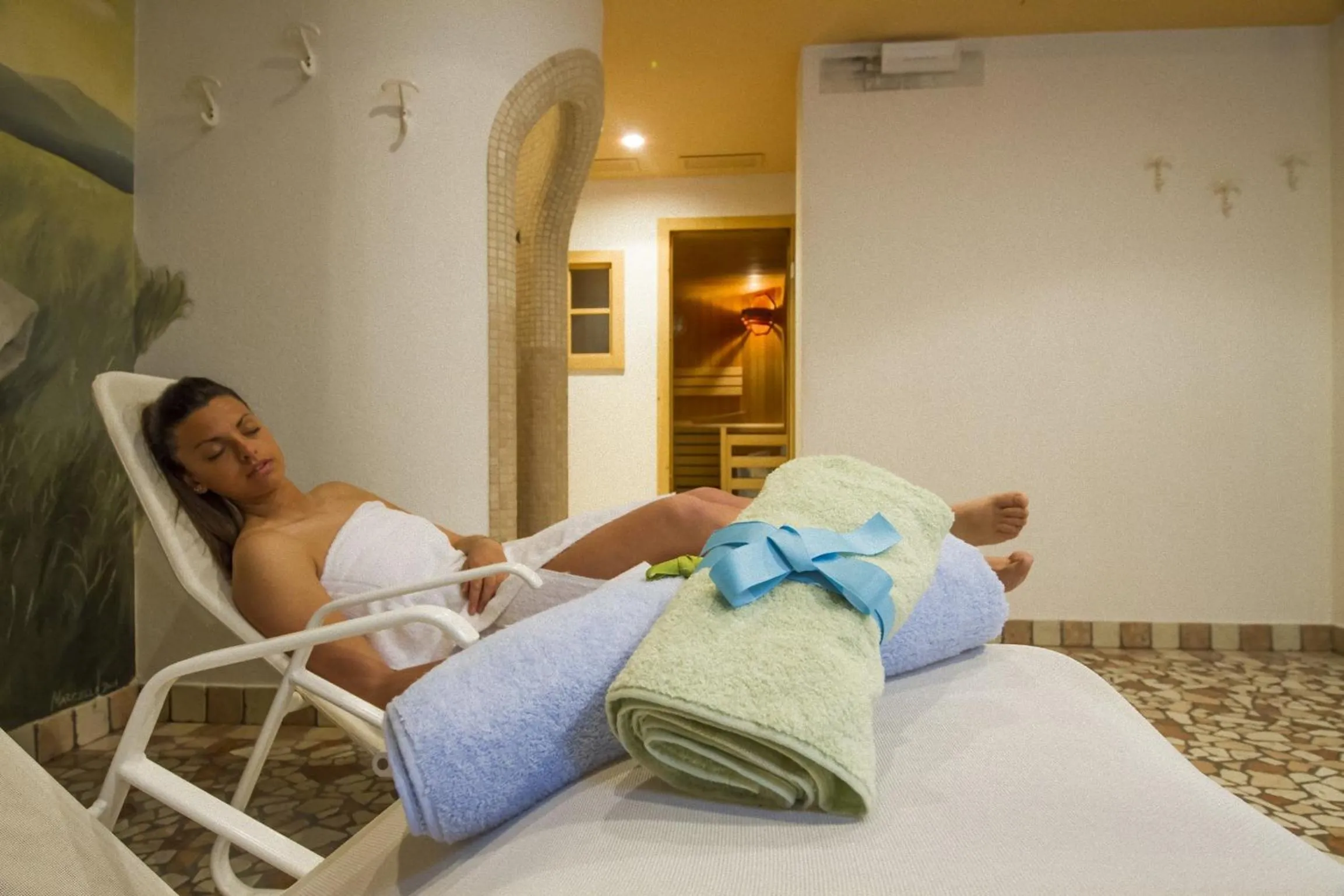 Spa and wellness centre/facilities, Bed in Hotel Genzianella