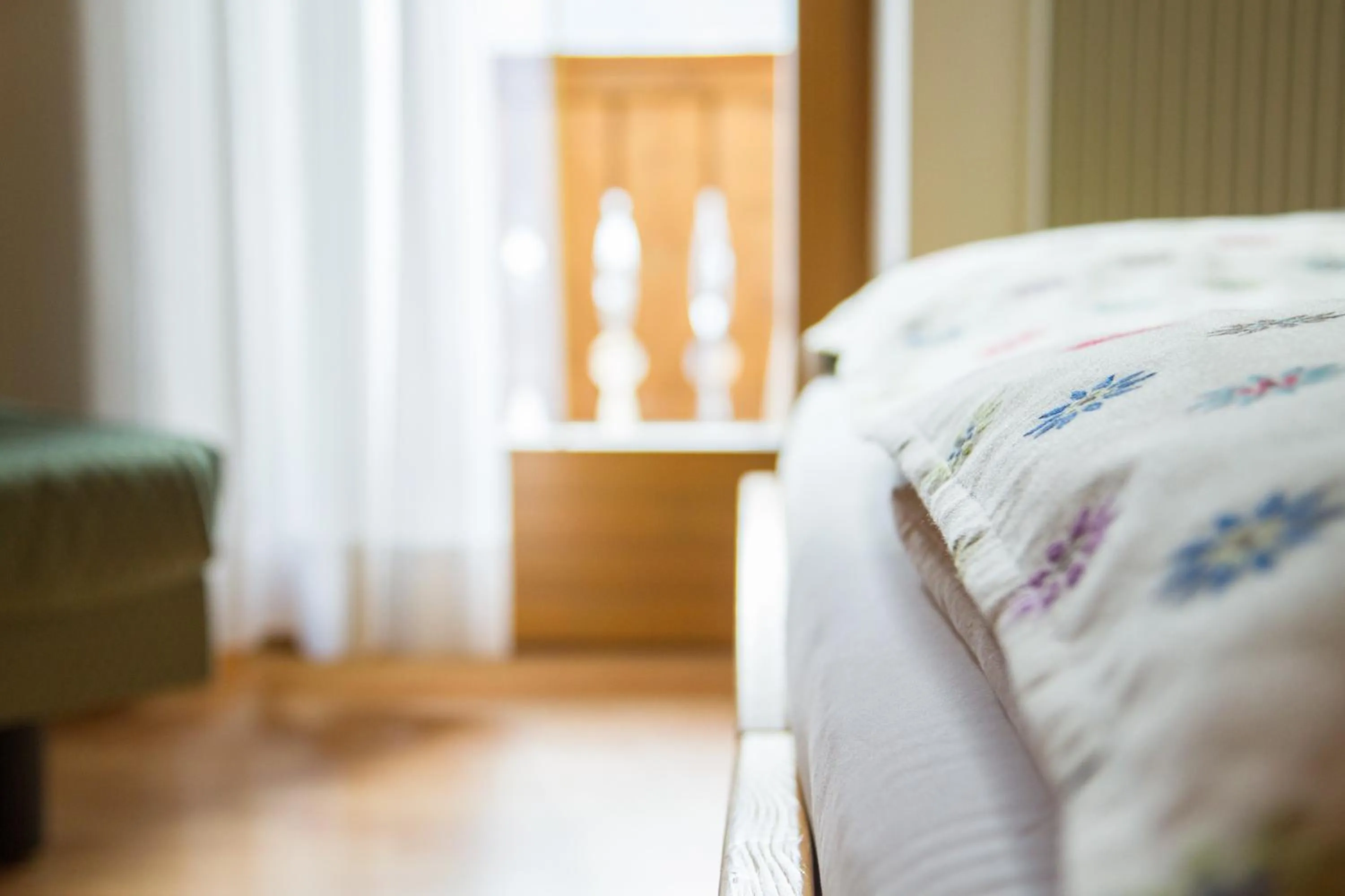 Decorative detail, Bed in Hotel Genzianella