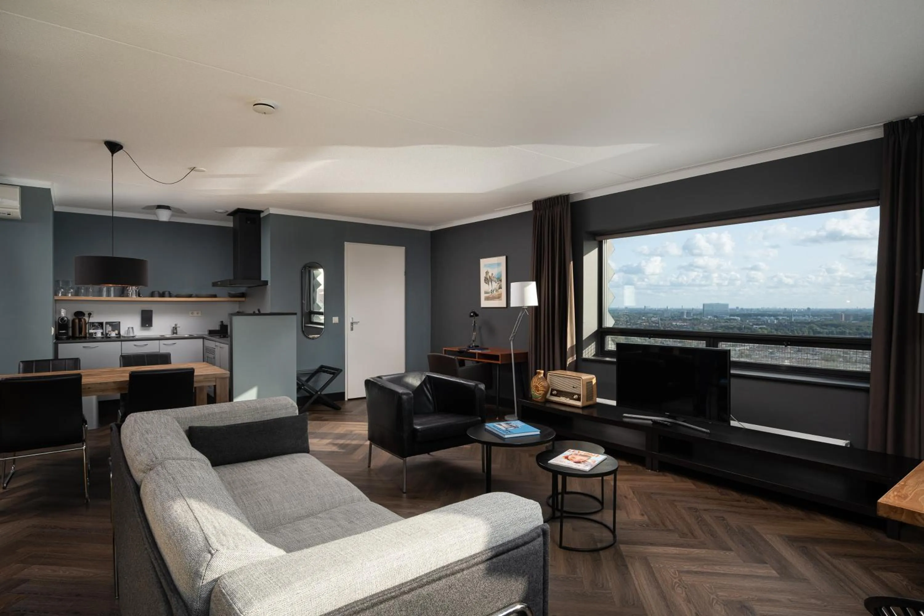 Living room in The Penthouse At The Hague Tower