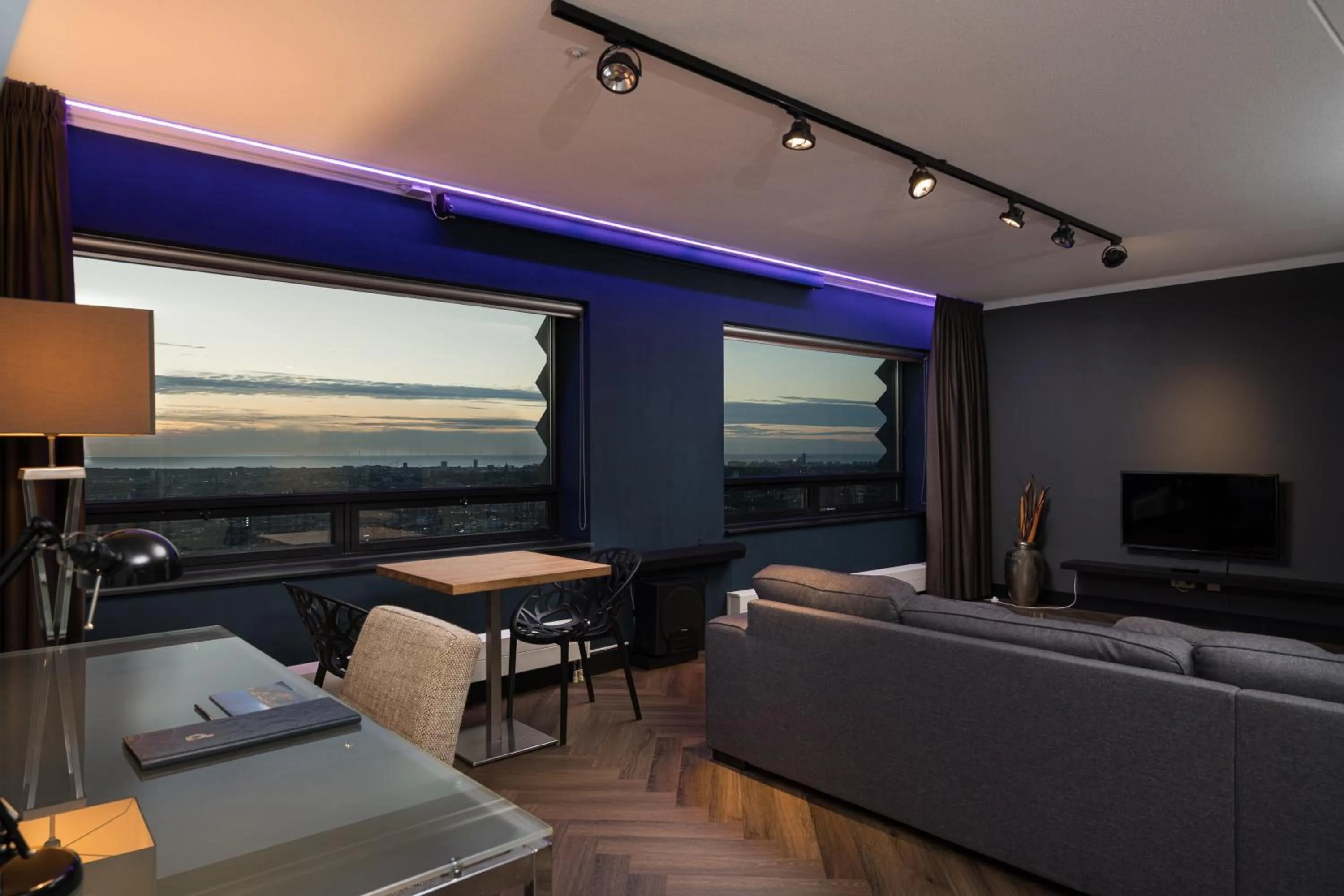Living room in The Penthouse At The Hague Tower