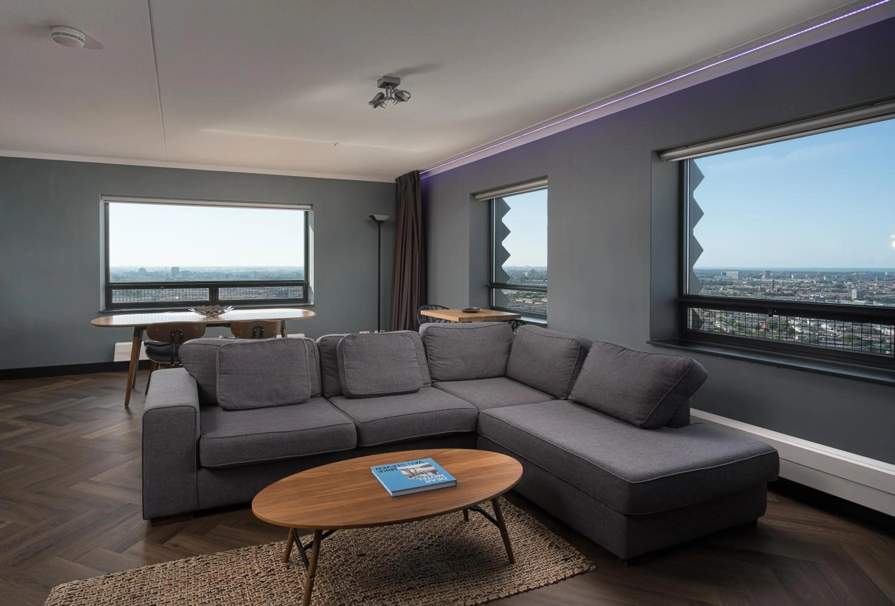 Living room in The Penthouse At The Hague Tower