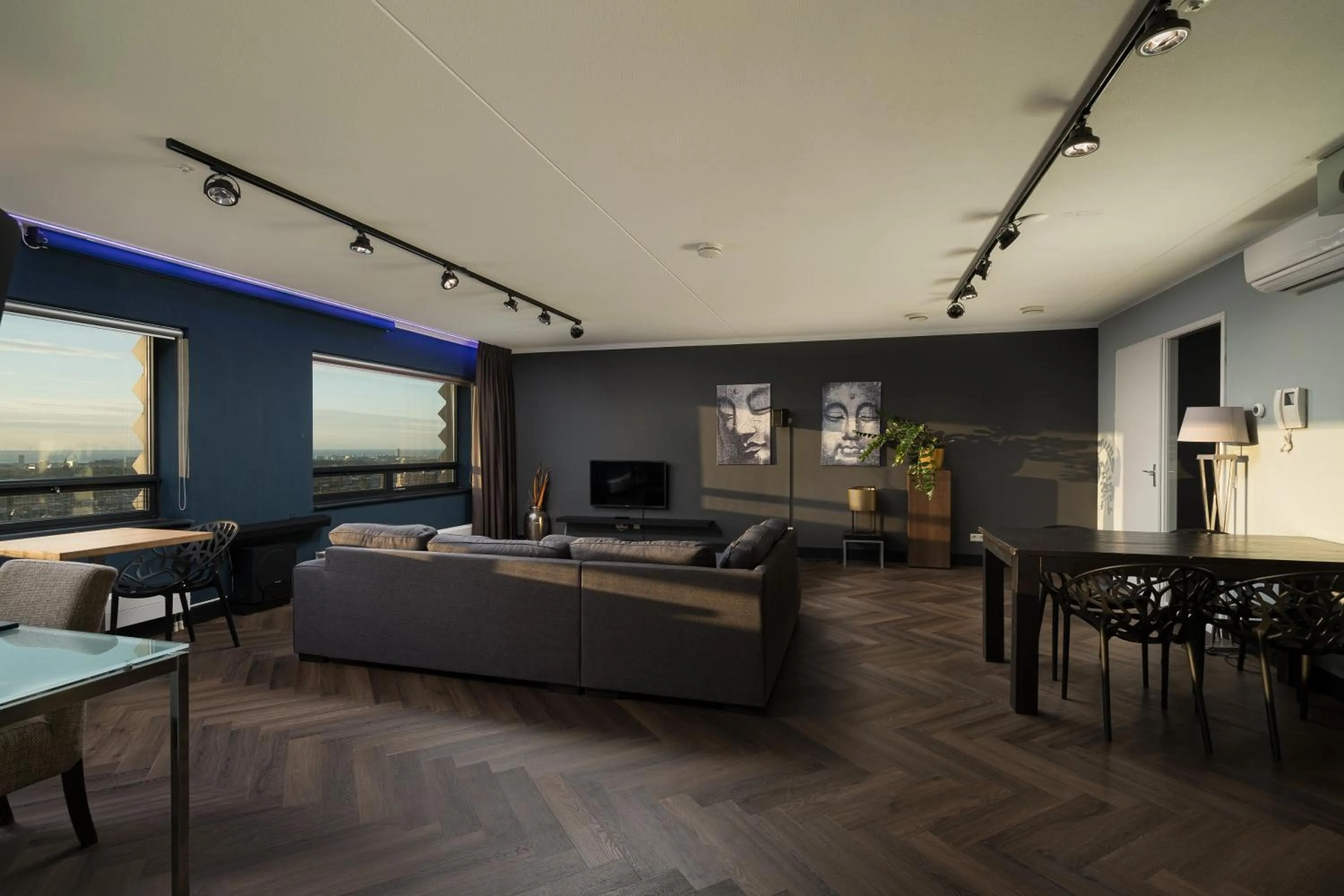 Living room in The Penthouse At The Hague Tower
