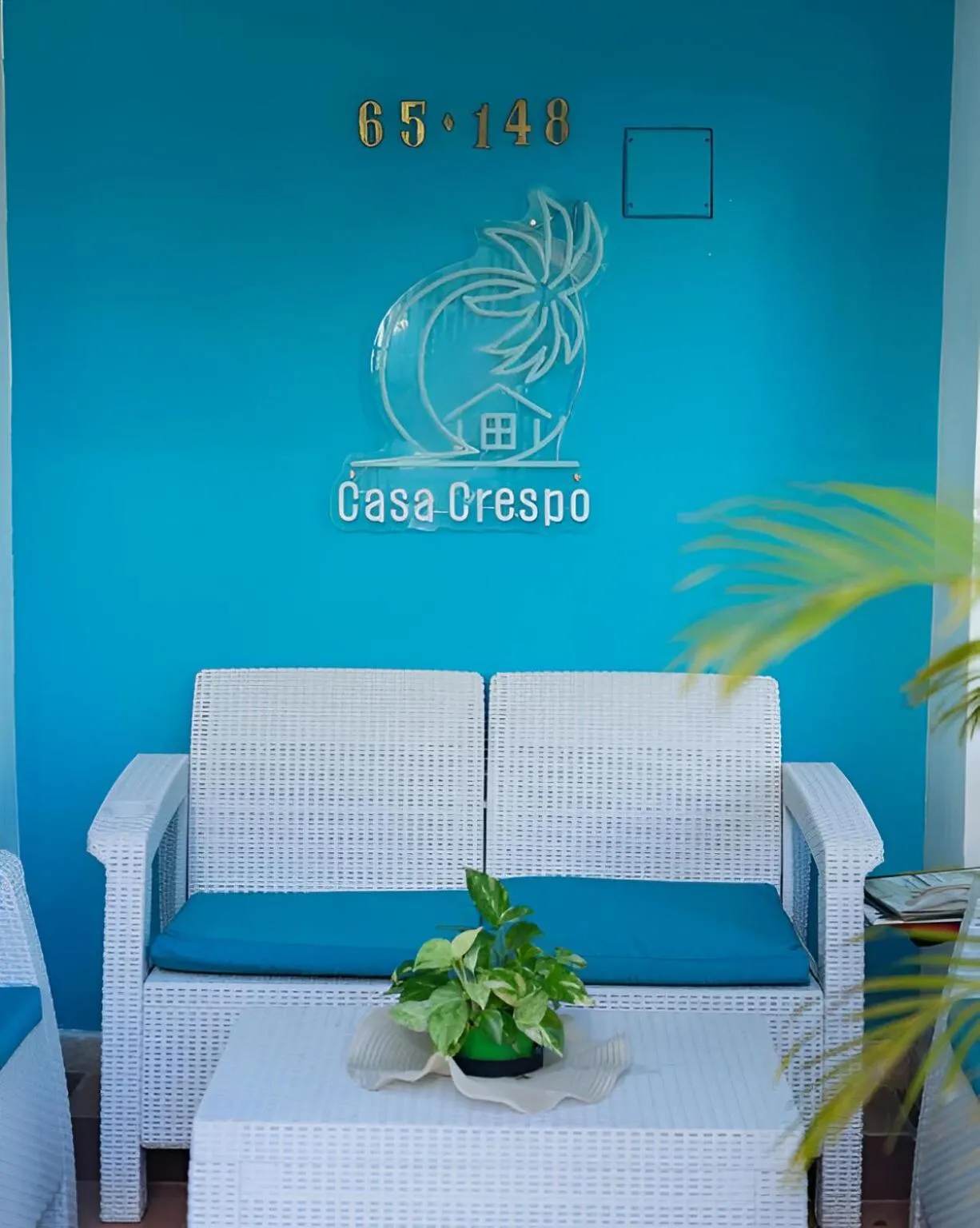 Seating area in Casa Crespo