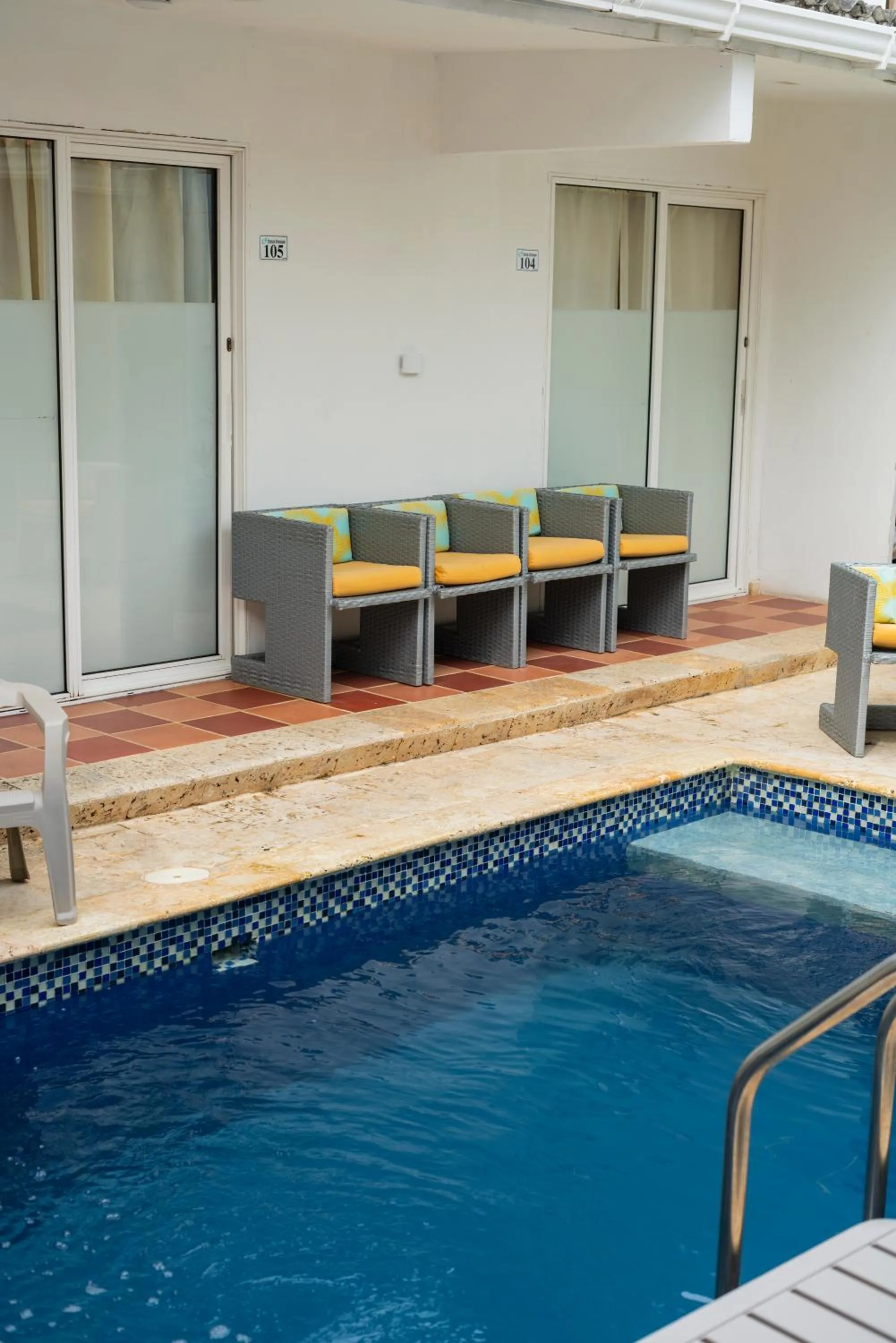 Pool view in Casa Crespo