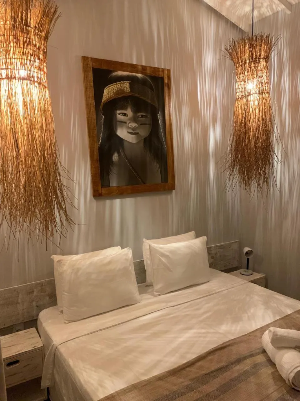 Bed in Pousada Agua de Coco