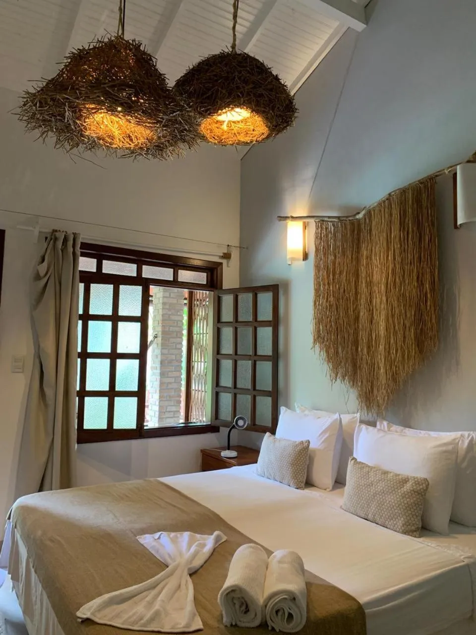 Bed in Pousada Agua de Coco