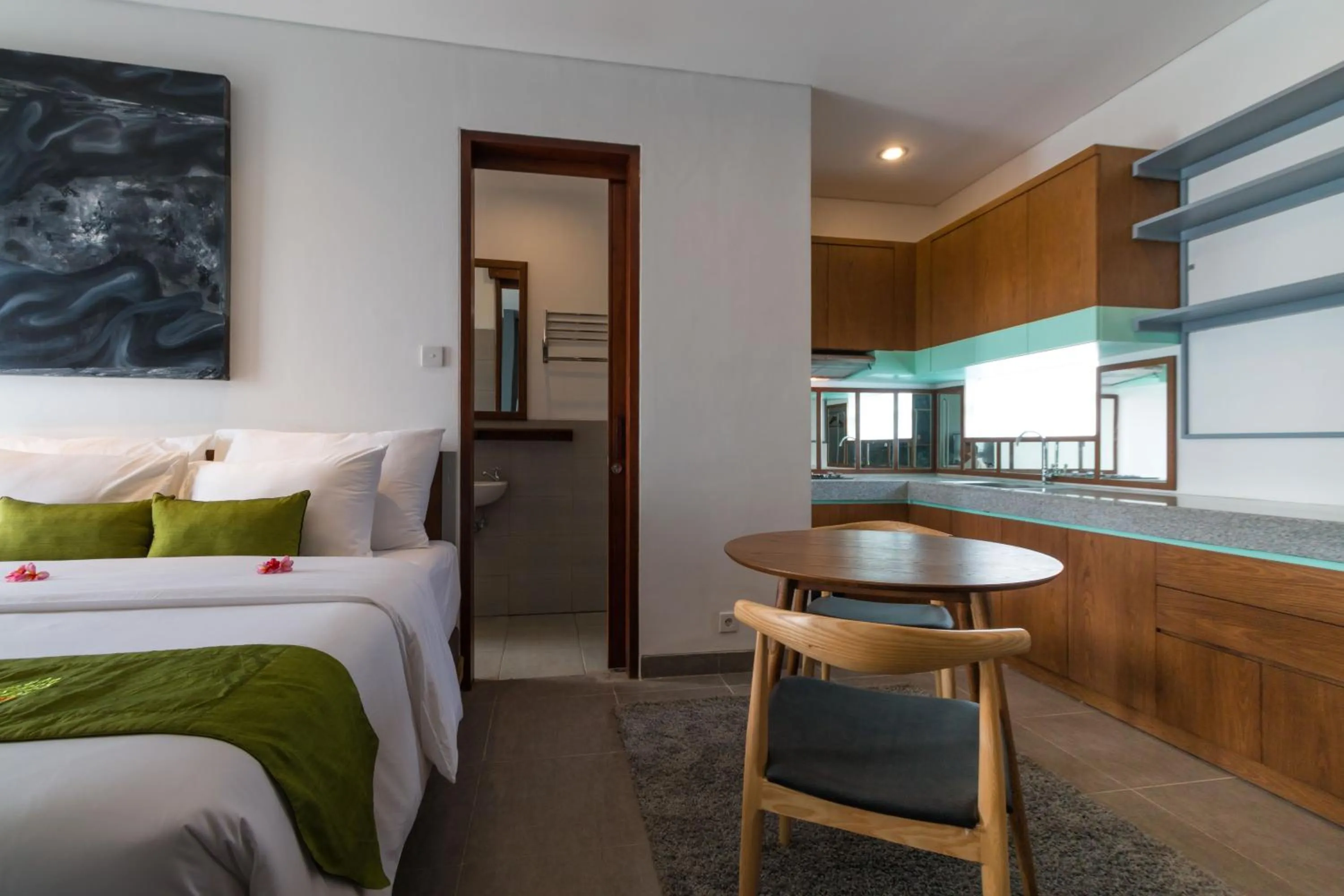 Seating area, Bed in Sanur Art Villas