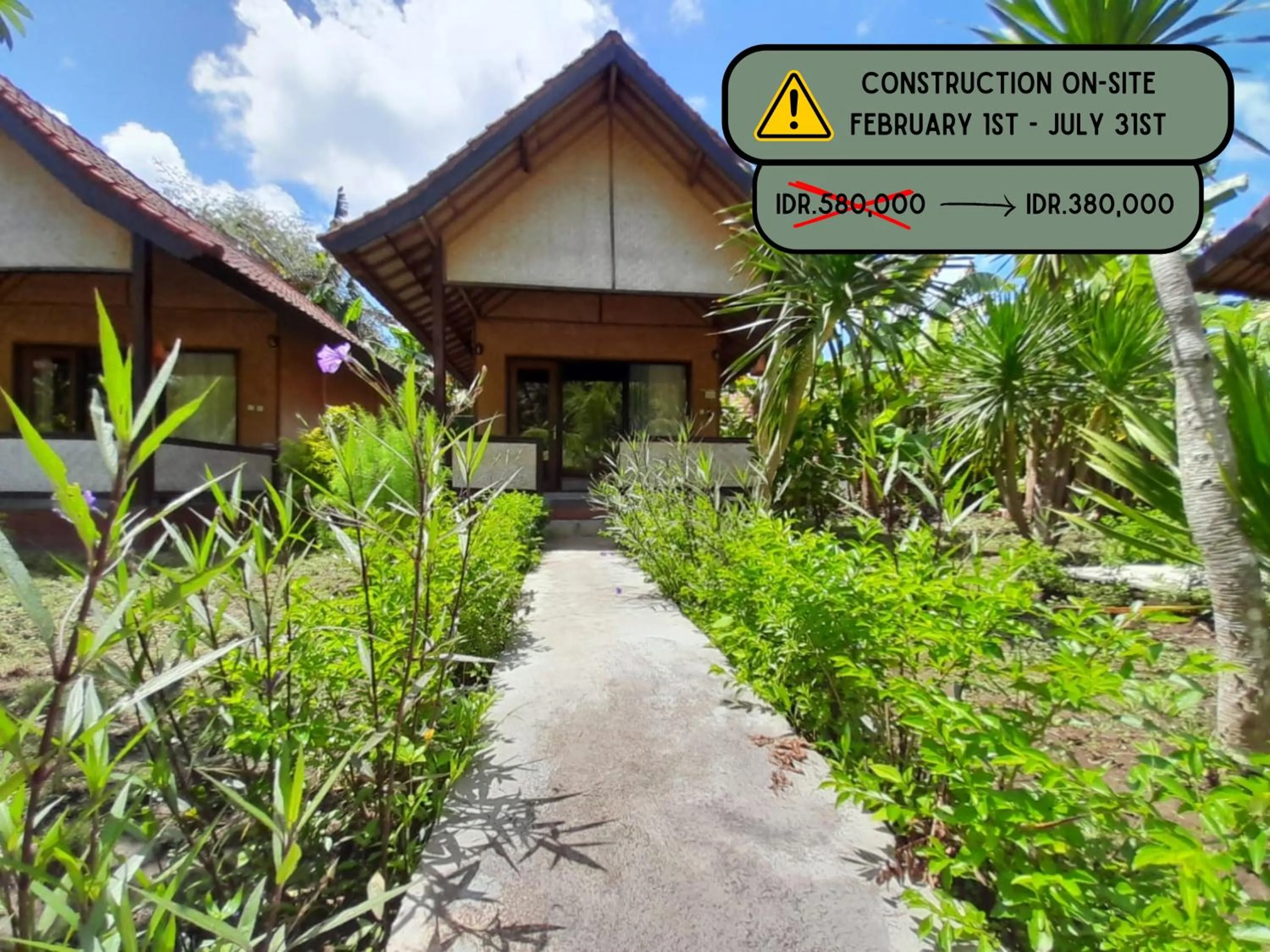 Garden in Kulkul Bungalow