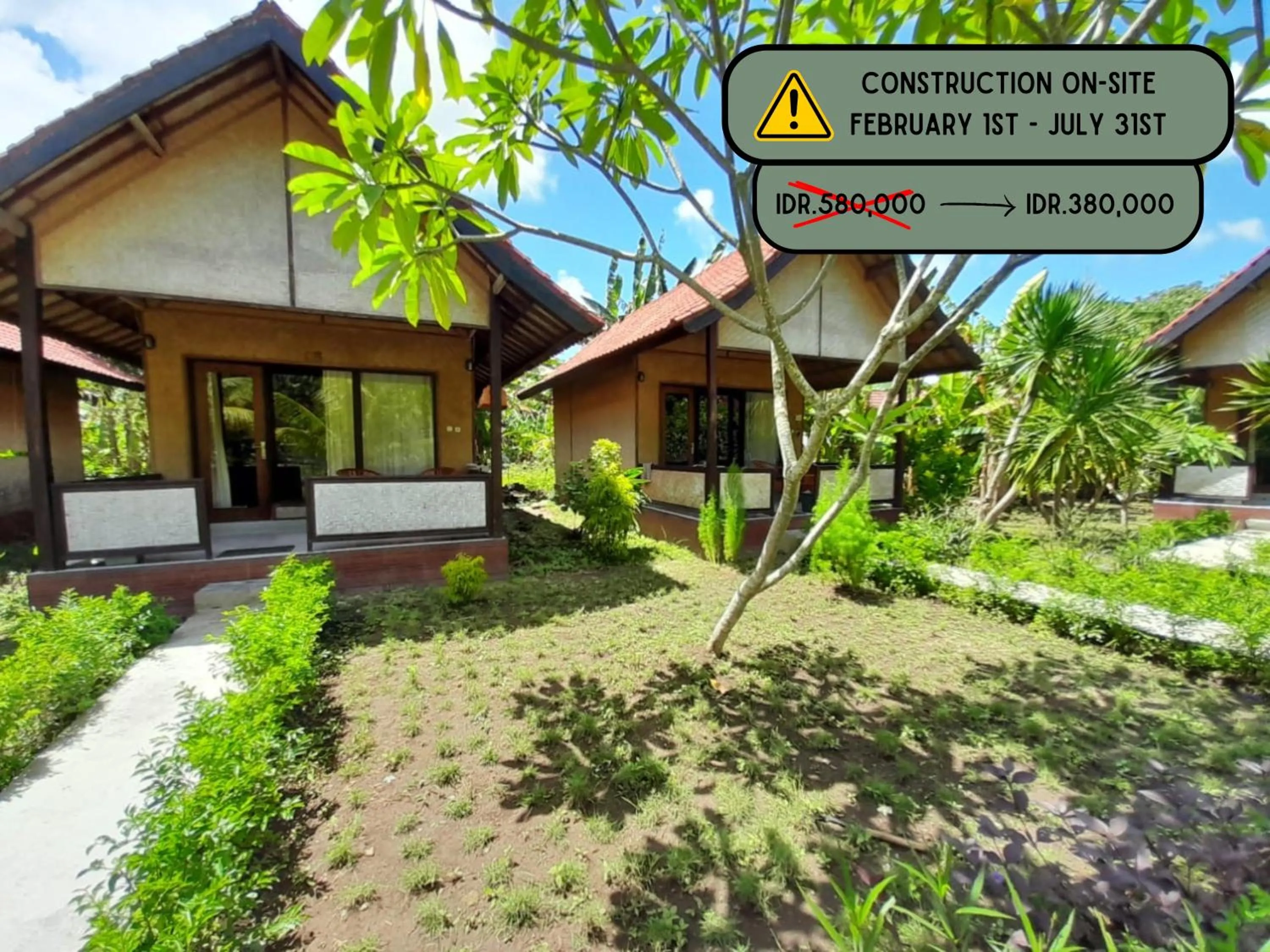 Facade/entrance in Kulkul Bungalow