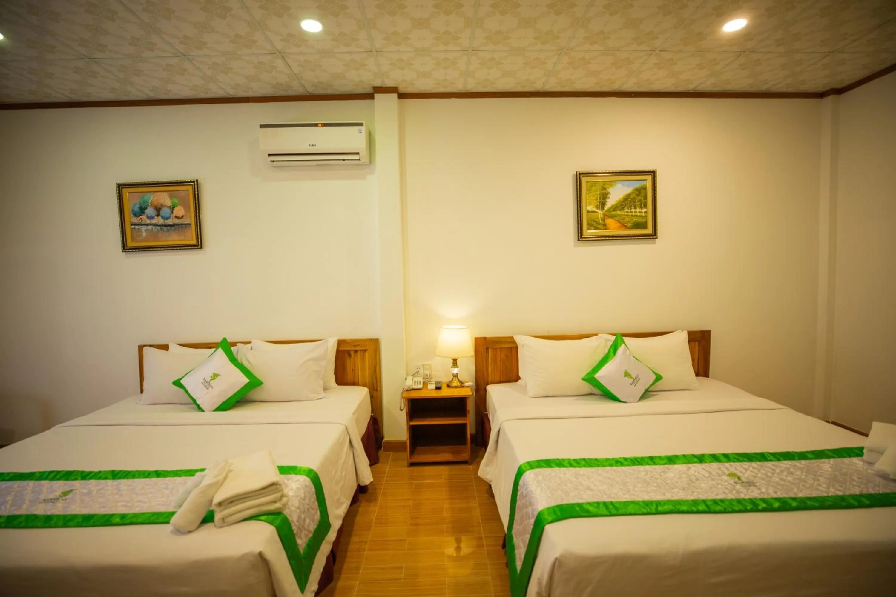 Bed in Bamboo Resort Phu Quoc