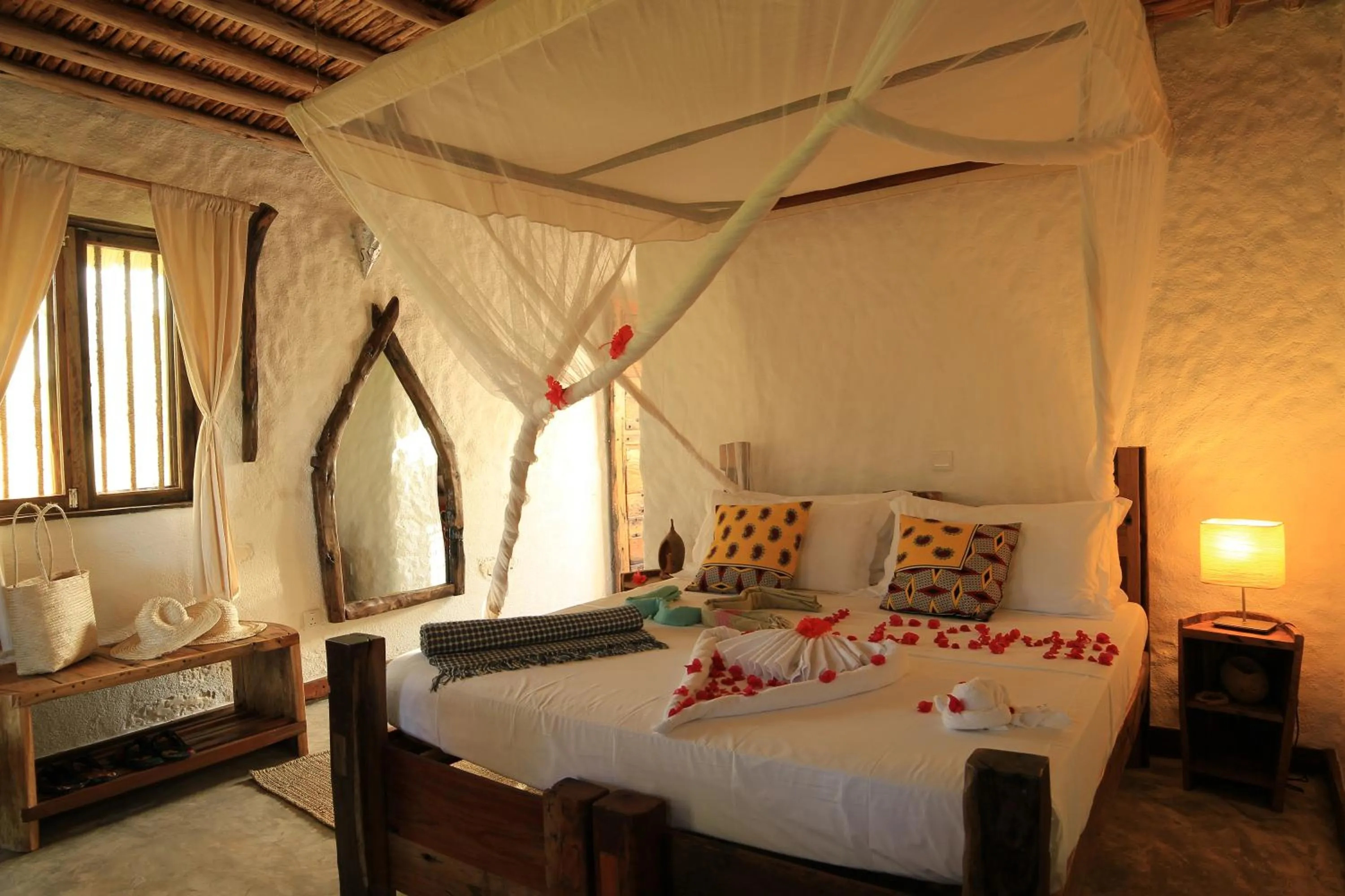 Bed in Ujamaa Beach Resort