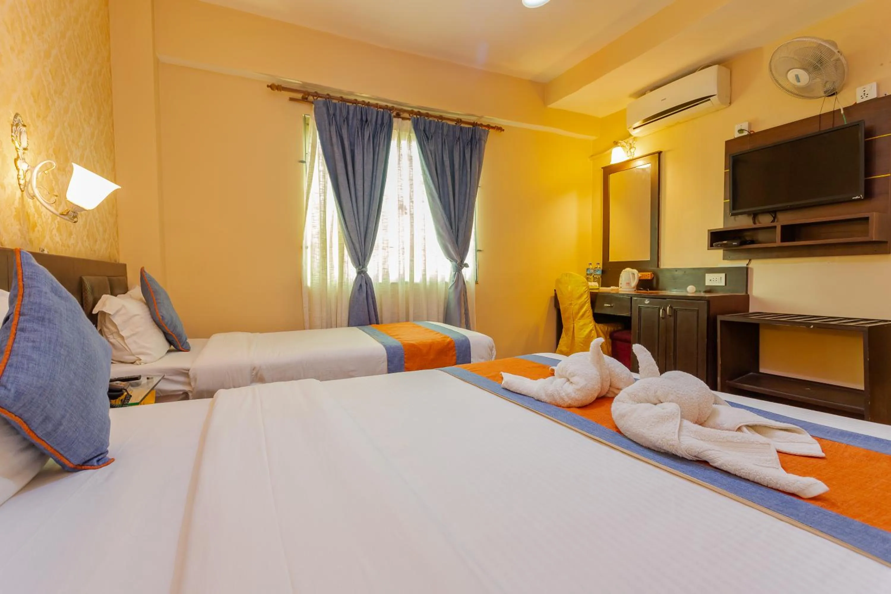 Bed in Hotel Royal Kathmandu