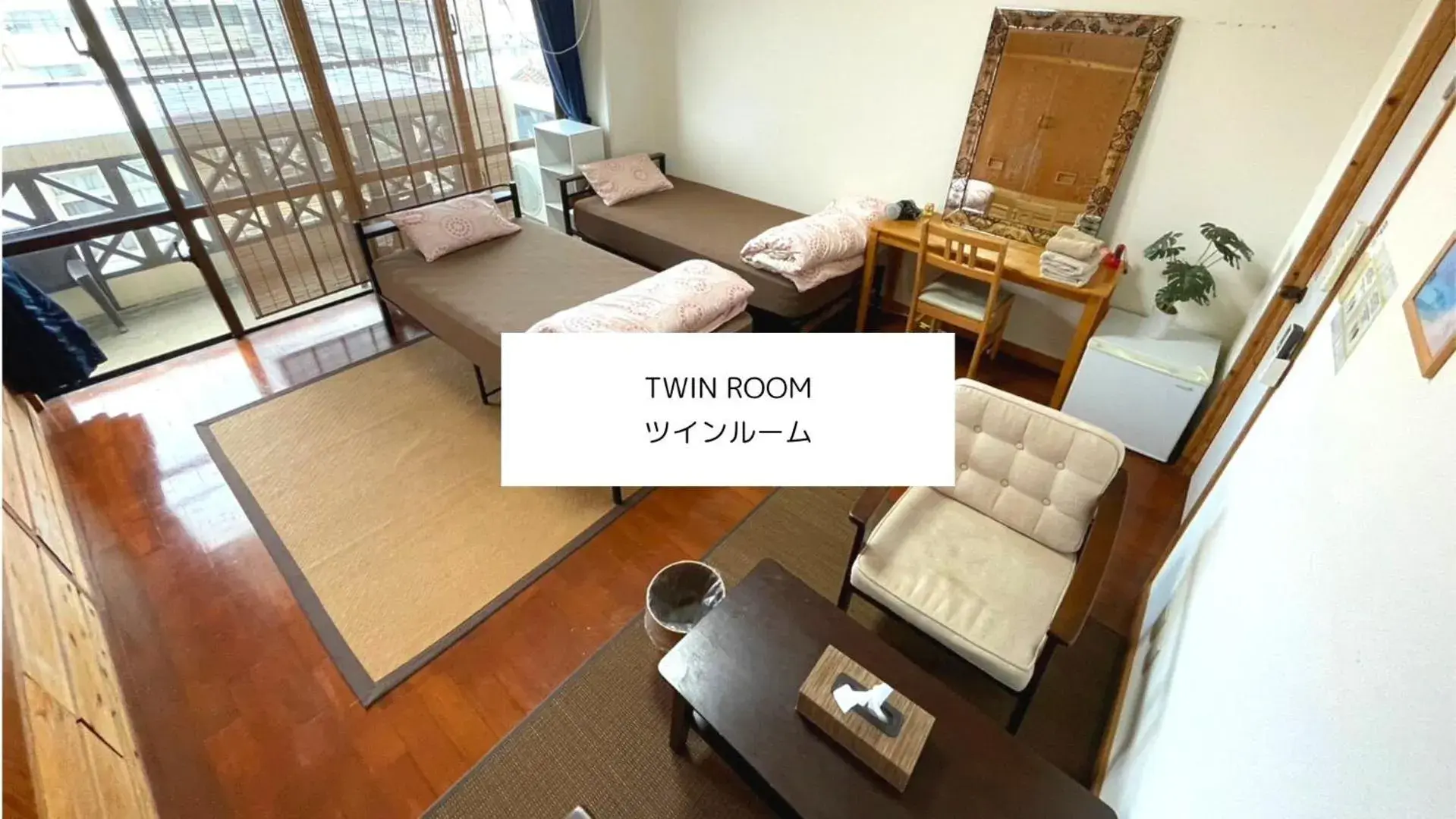 Twin Room with Shared Bathroom in ALL FRIENDS Guest House Twin Room with Shared Bathroom in ALL FRIENDS Guest House