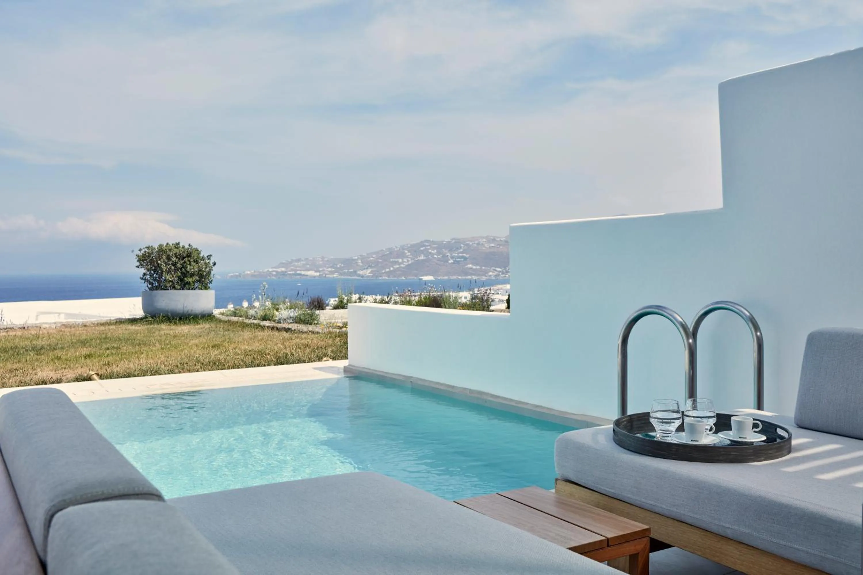 Pool view in Myconian Naia - Preferred Hotels & Resorts