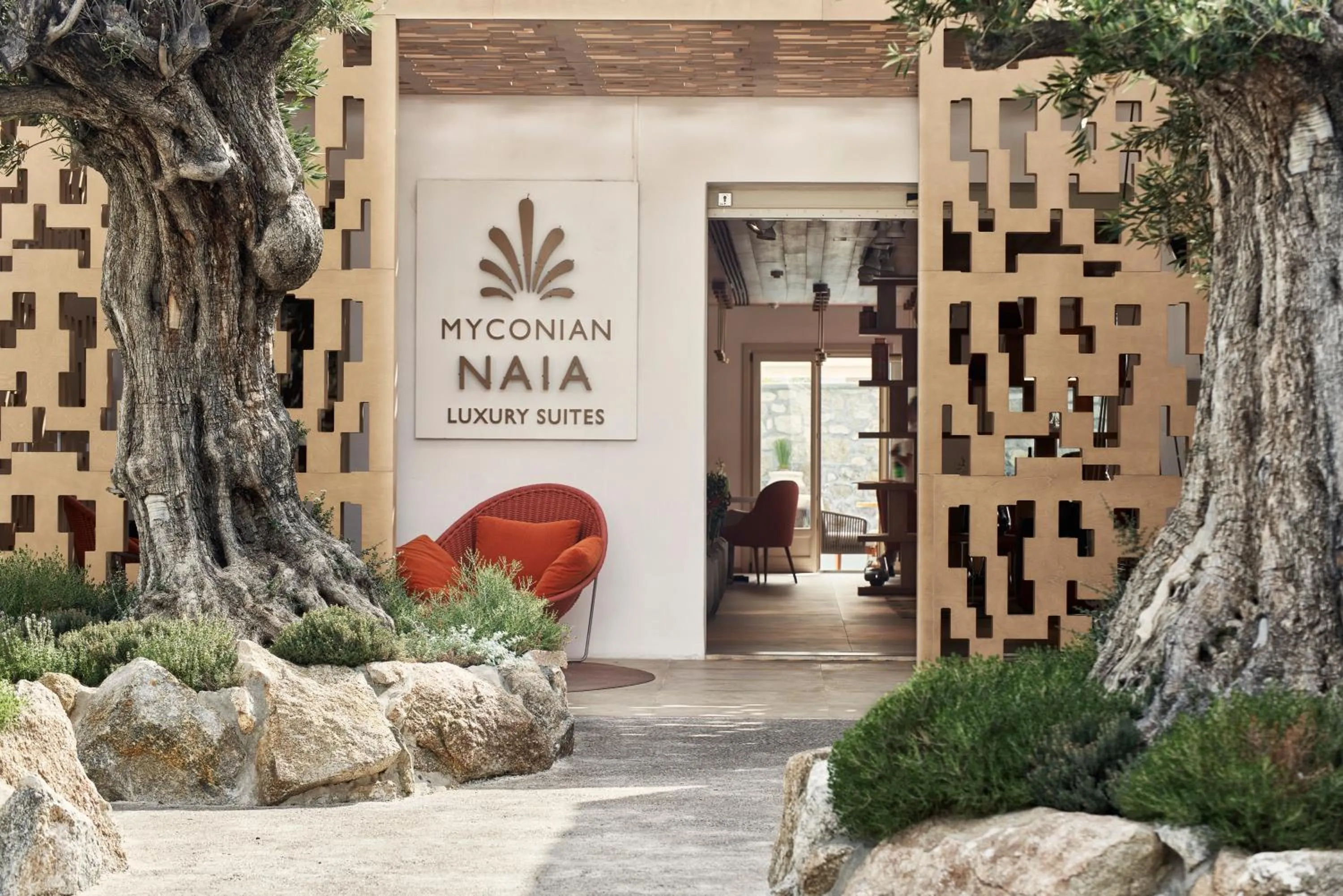 Facade/entrance in Myconian Naia - Preferred Hotels & Resorts
