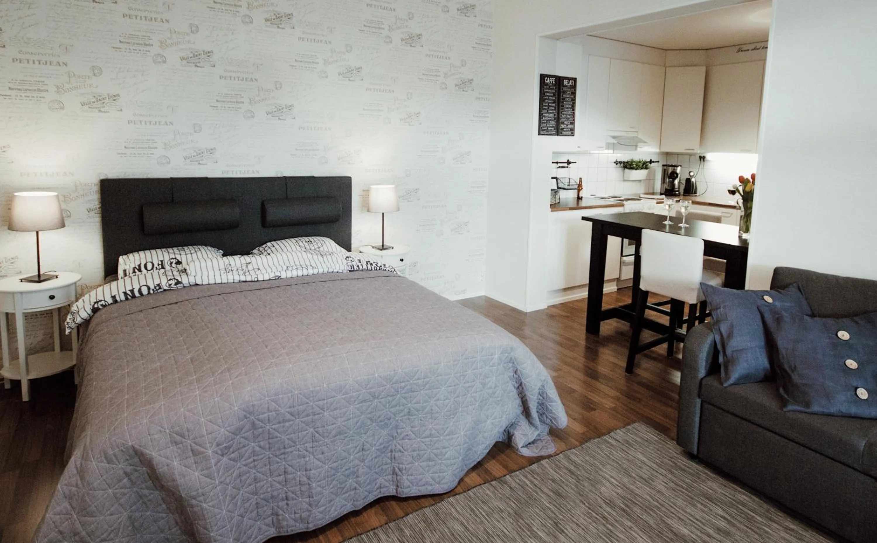 Bed in Hamina Bastion Apartments