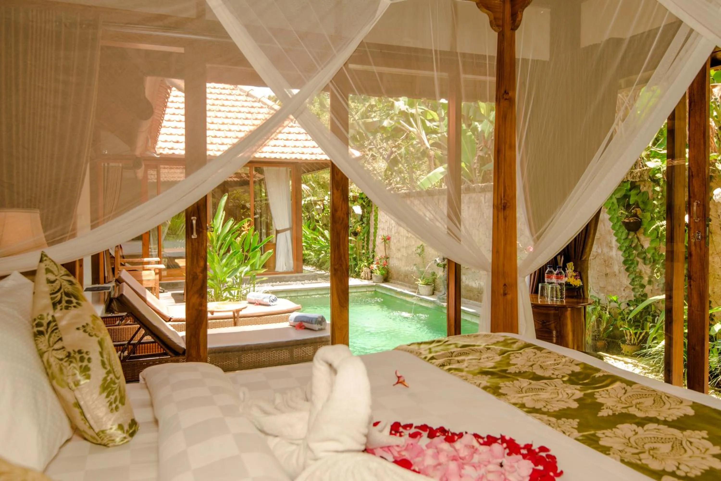 Bedroom in Naja Private Villa Ubud