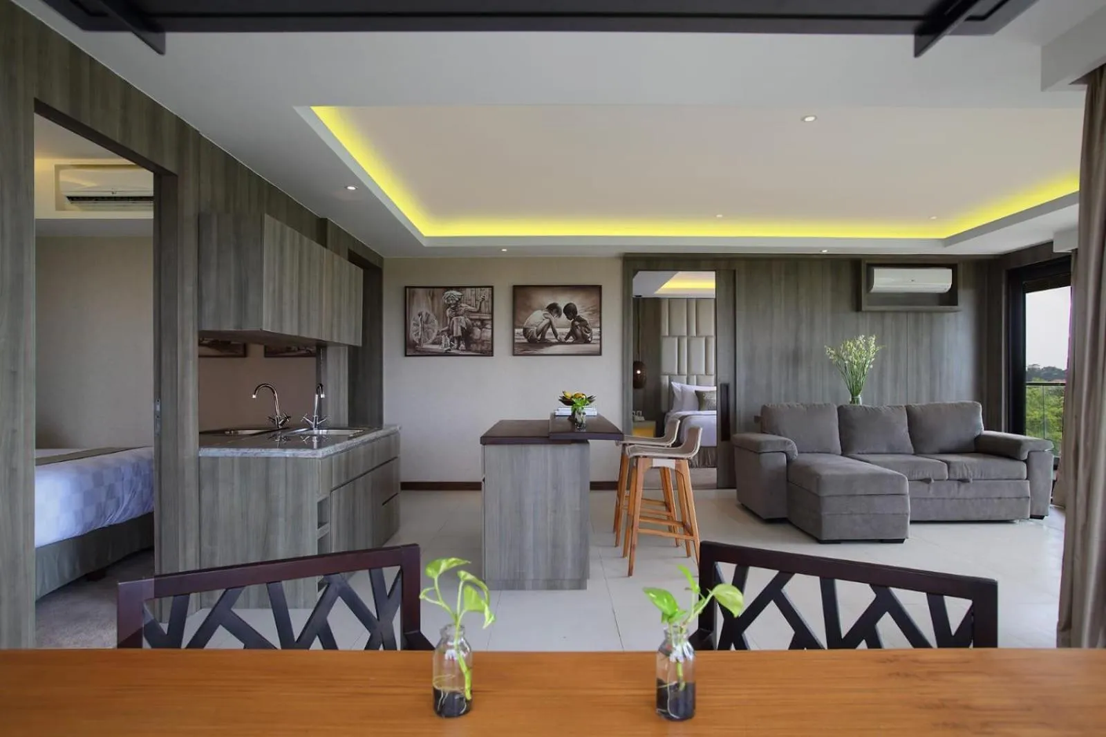 Living room in The Crystal Luxury Bay Resort Nusa Dua