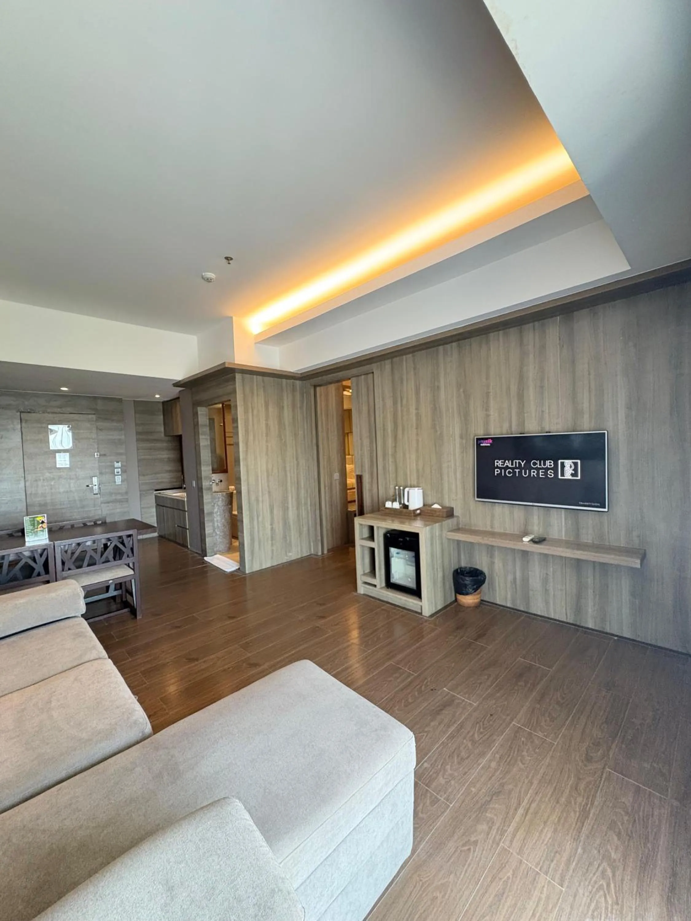 Living room, Bed in The Crystal Luxury Bay Resort Nusa Dua