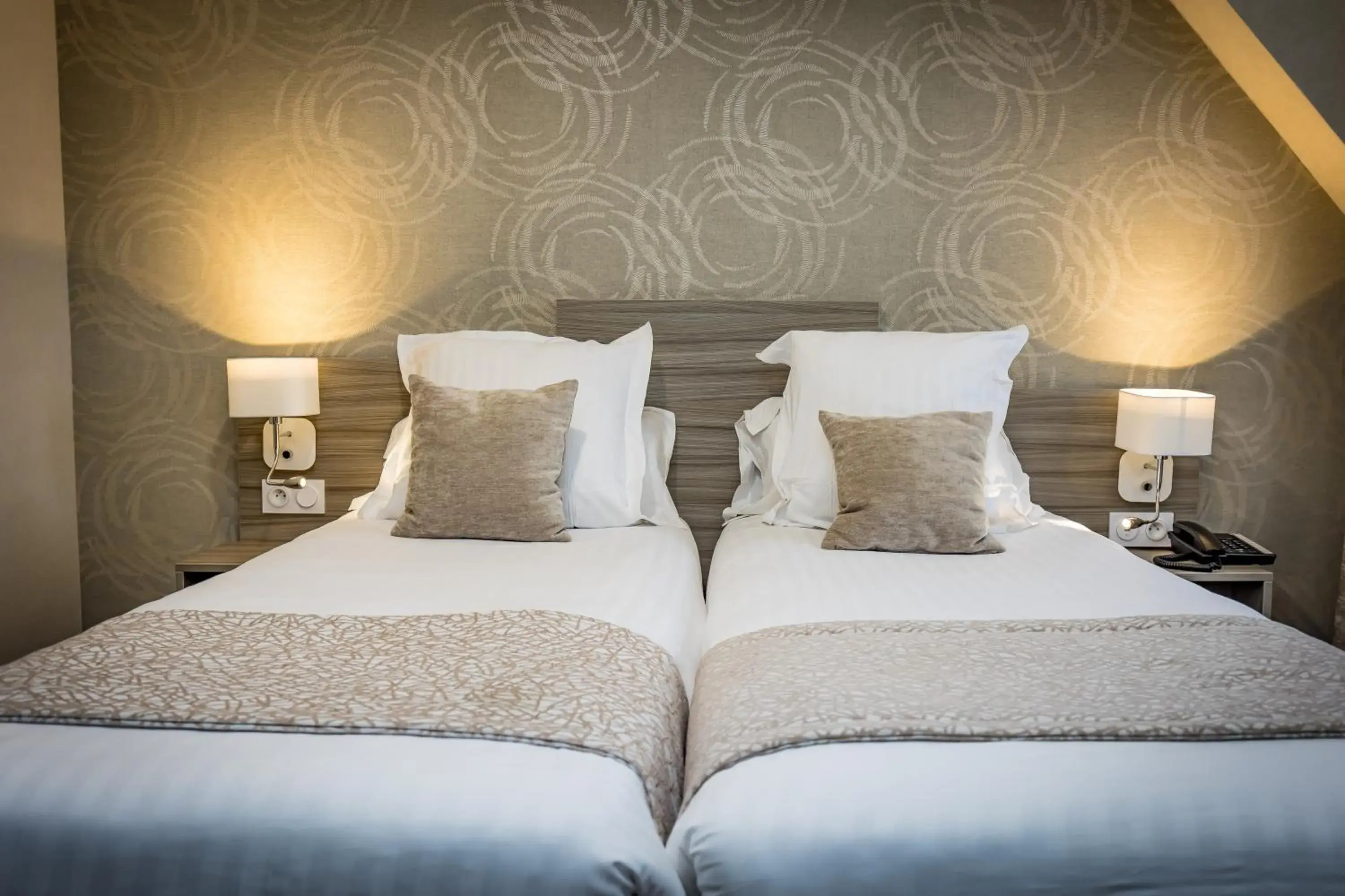 Twin Room in Hôtel De Brunville & Spa Twin Room in Hôtel De Brunville & Spa