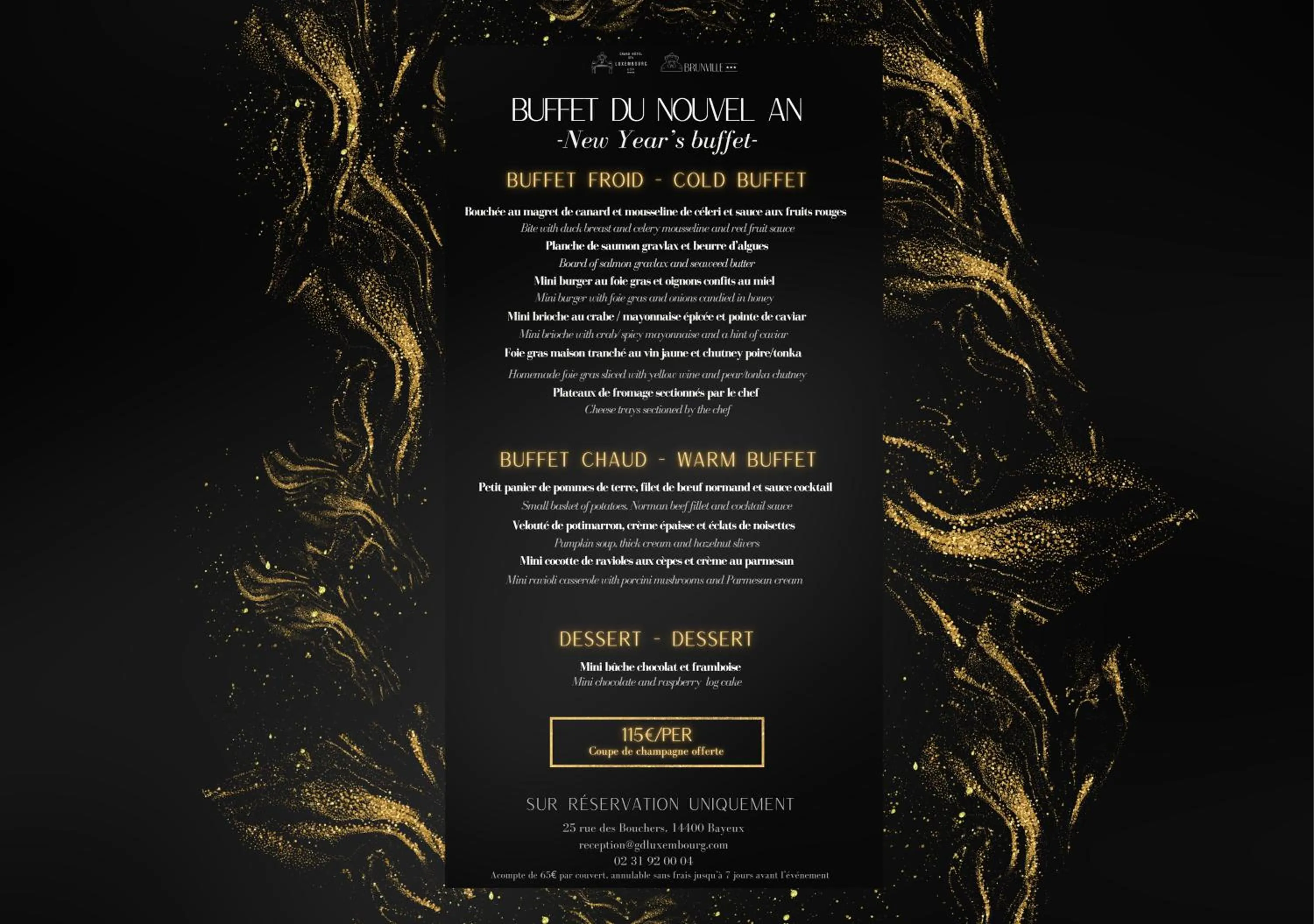 Restaurant/places to eat in Hôtel De Brunville & Spa