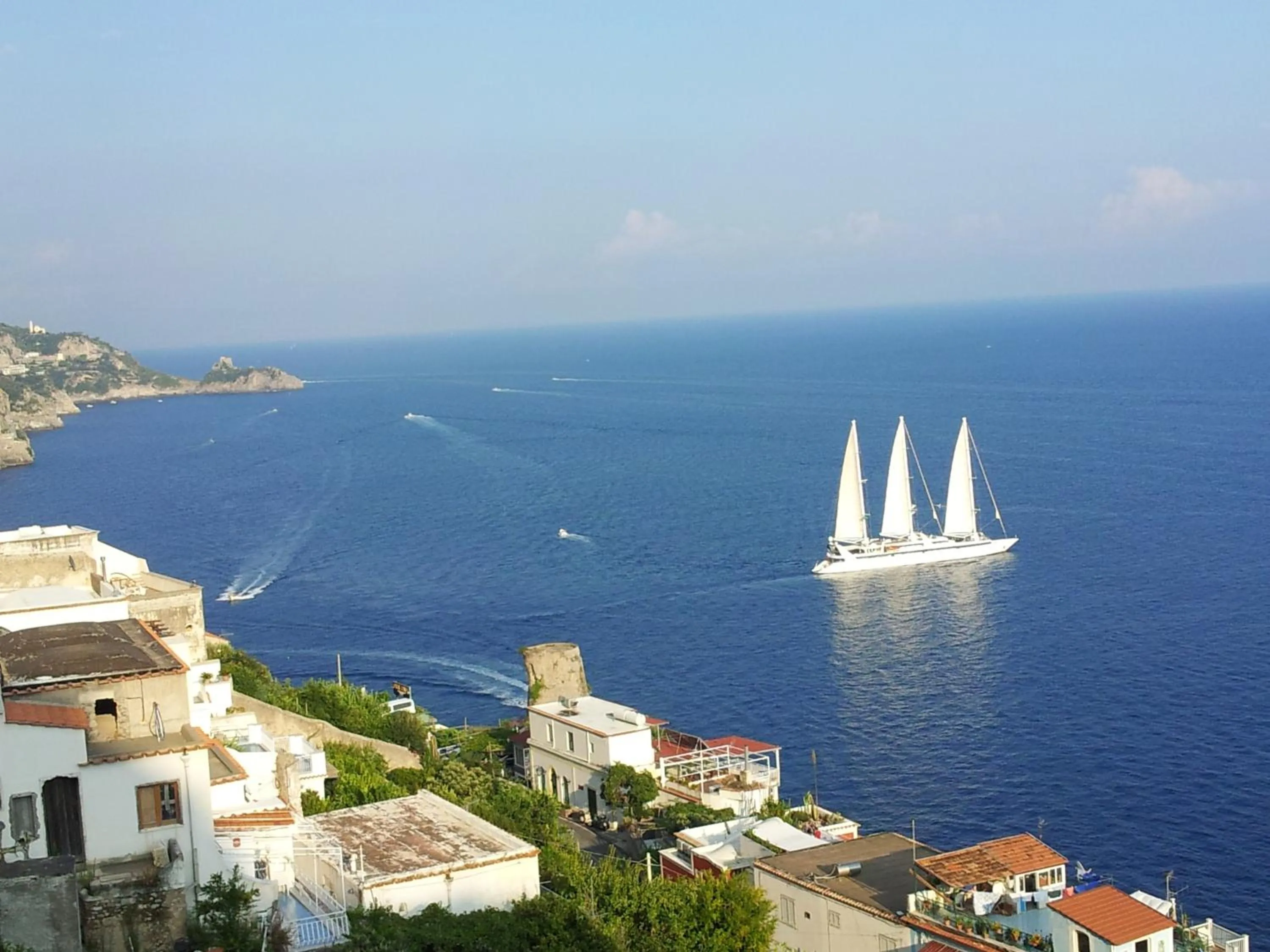 Sea view in Palazzo Rocco Villa Sunshining in Love