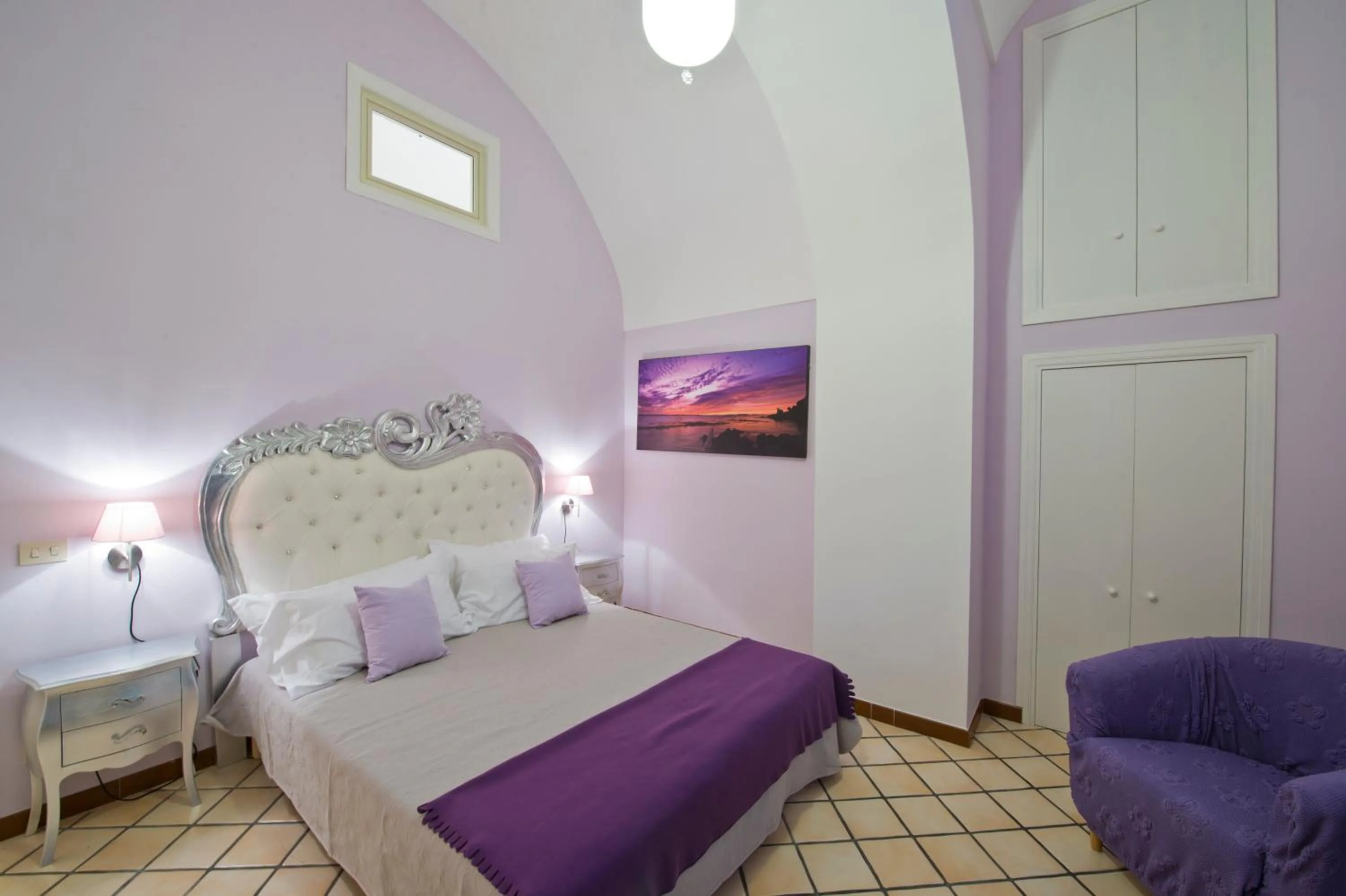 Bedroom, Bed in Palazzo Rocco Villa Sunshining in Love