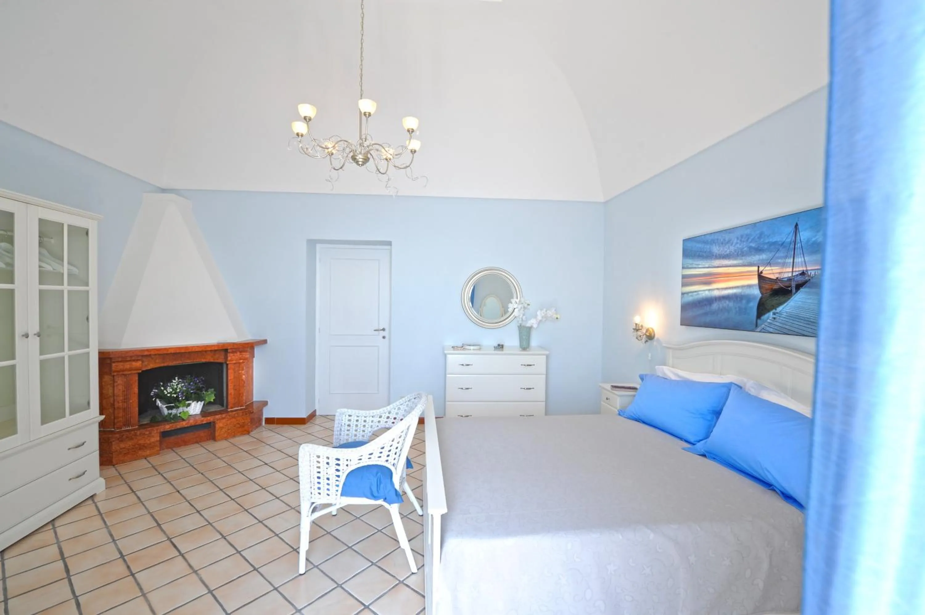 Bed in Palazzo Rocco Villa Sunshining in Love