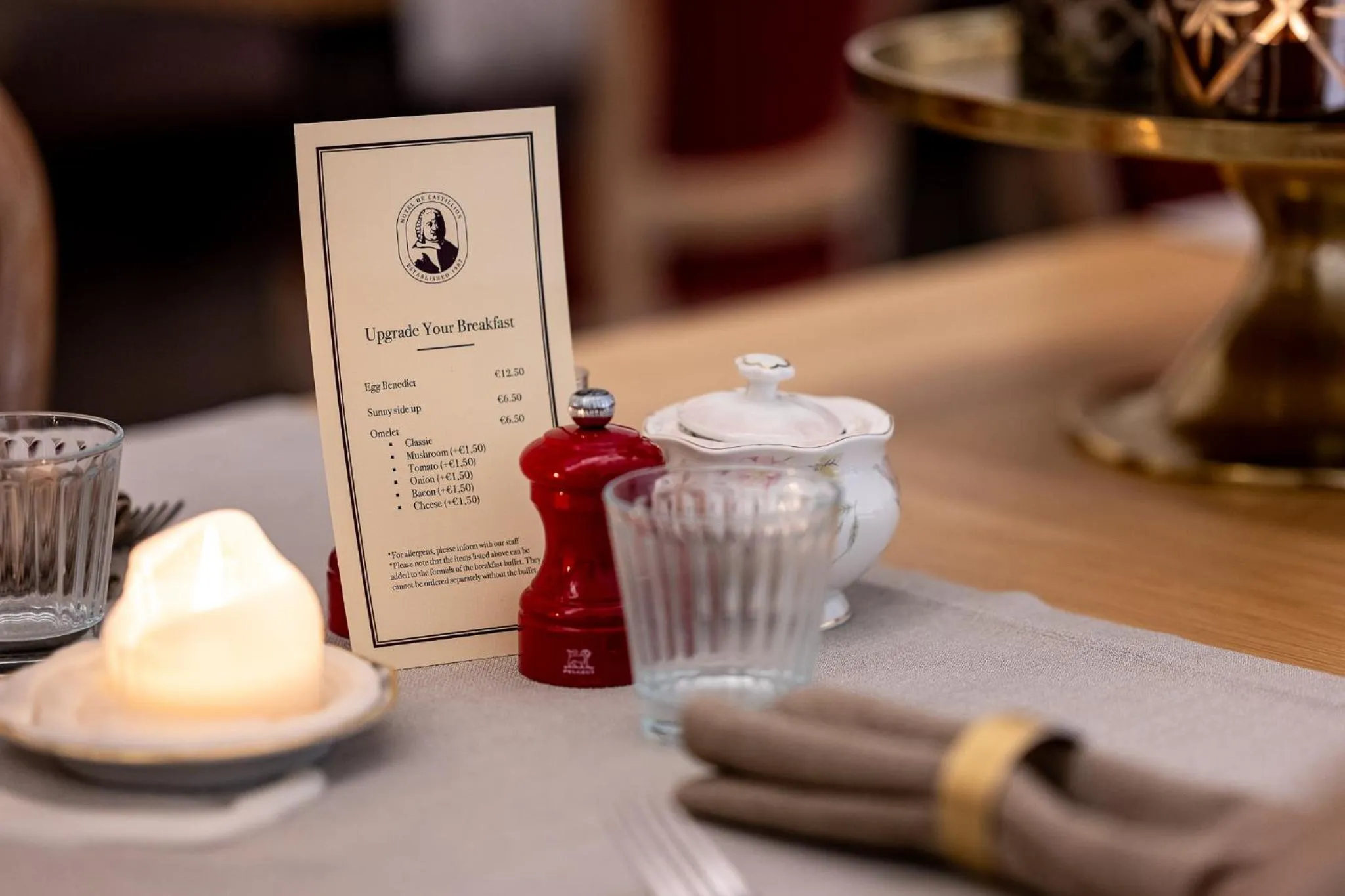 Breakfast in Boutique Hotel De Castillion