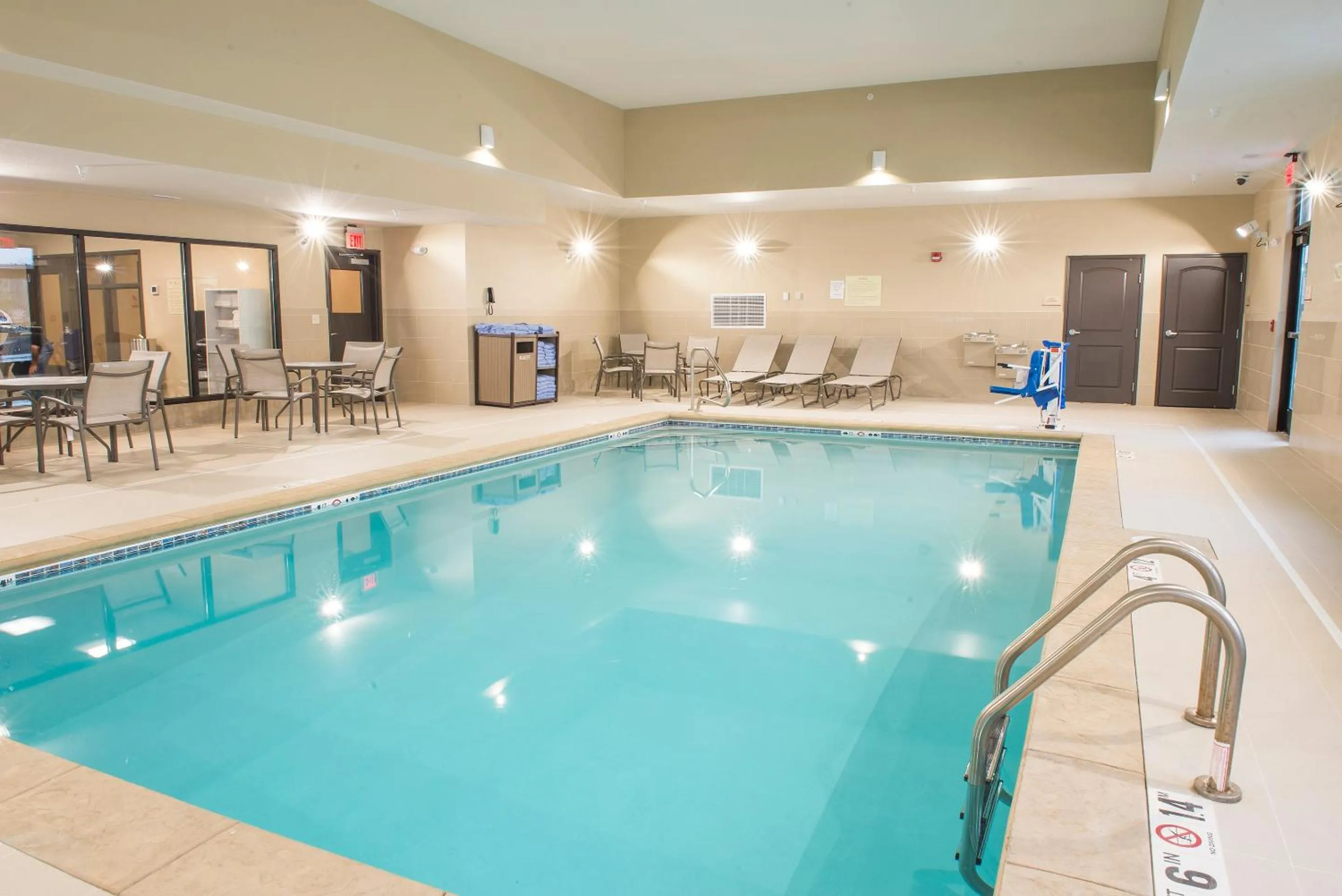 Swimming pool in Candlewood Suites Fargo South-Medical Center by IHG