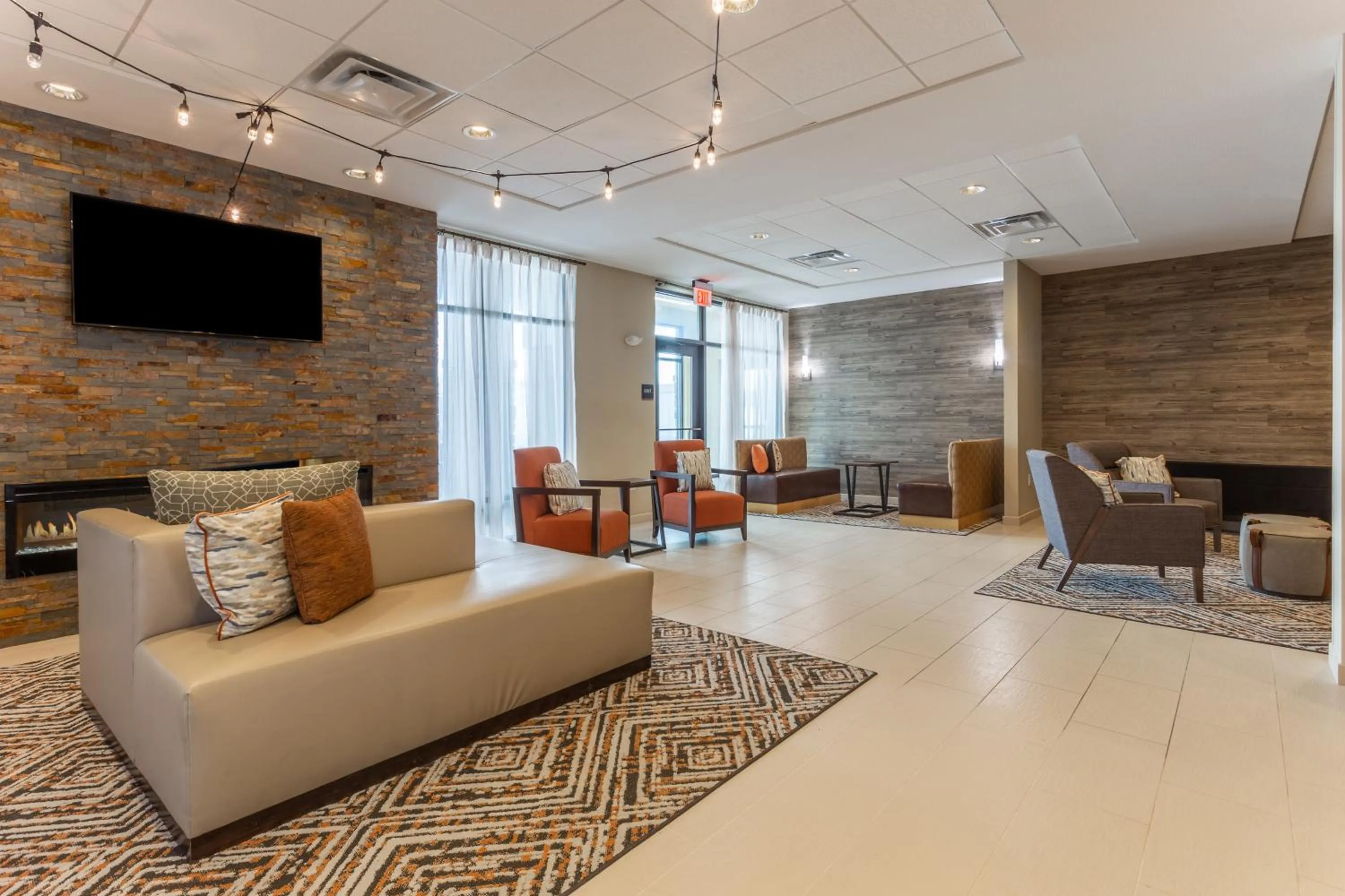 Seating area in Candlewood Suites Fargo South-Medical Center by IHG