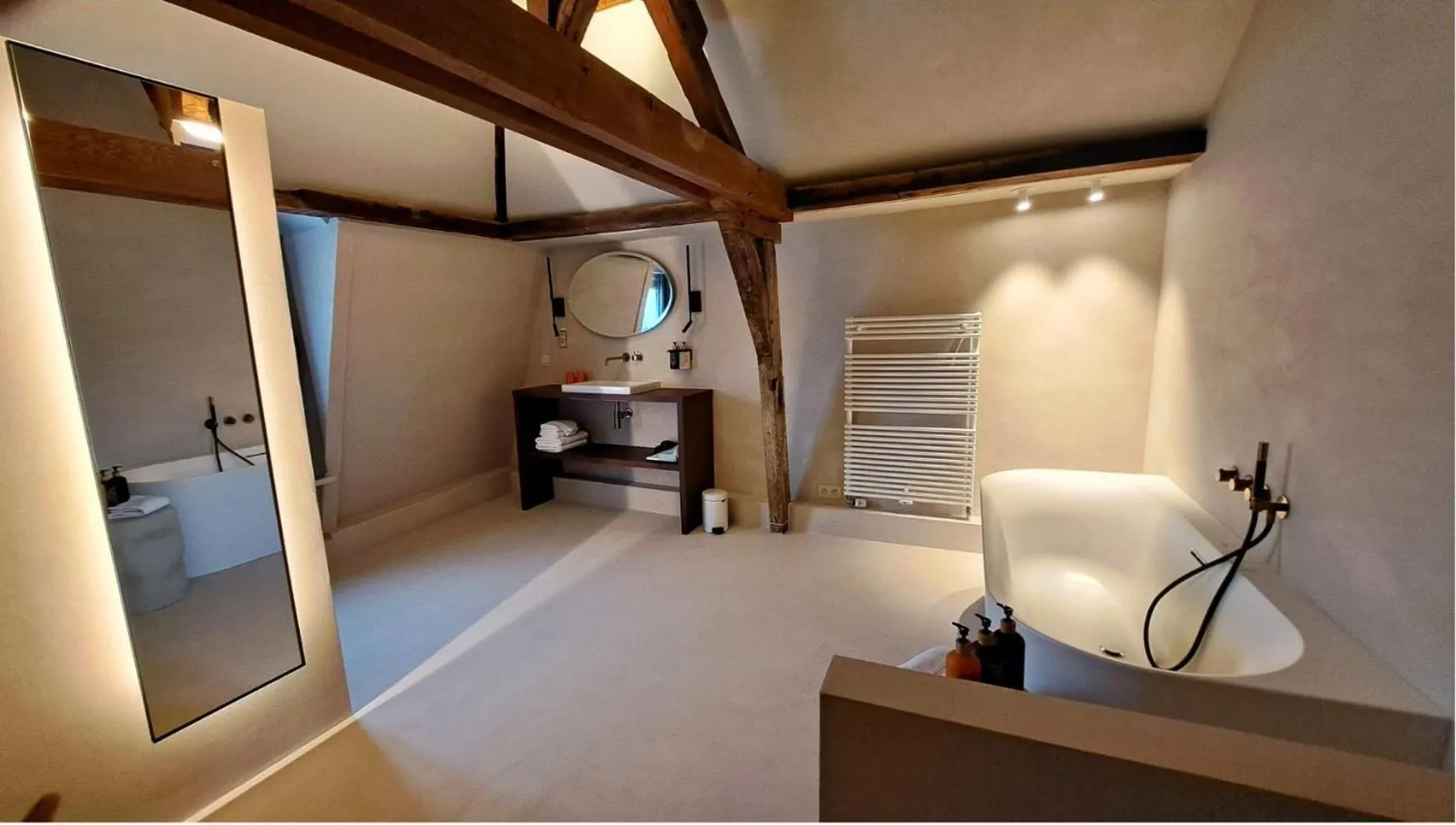 Bathroom, Bed in Hotel Montanus