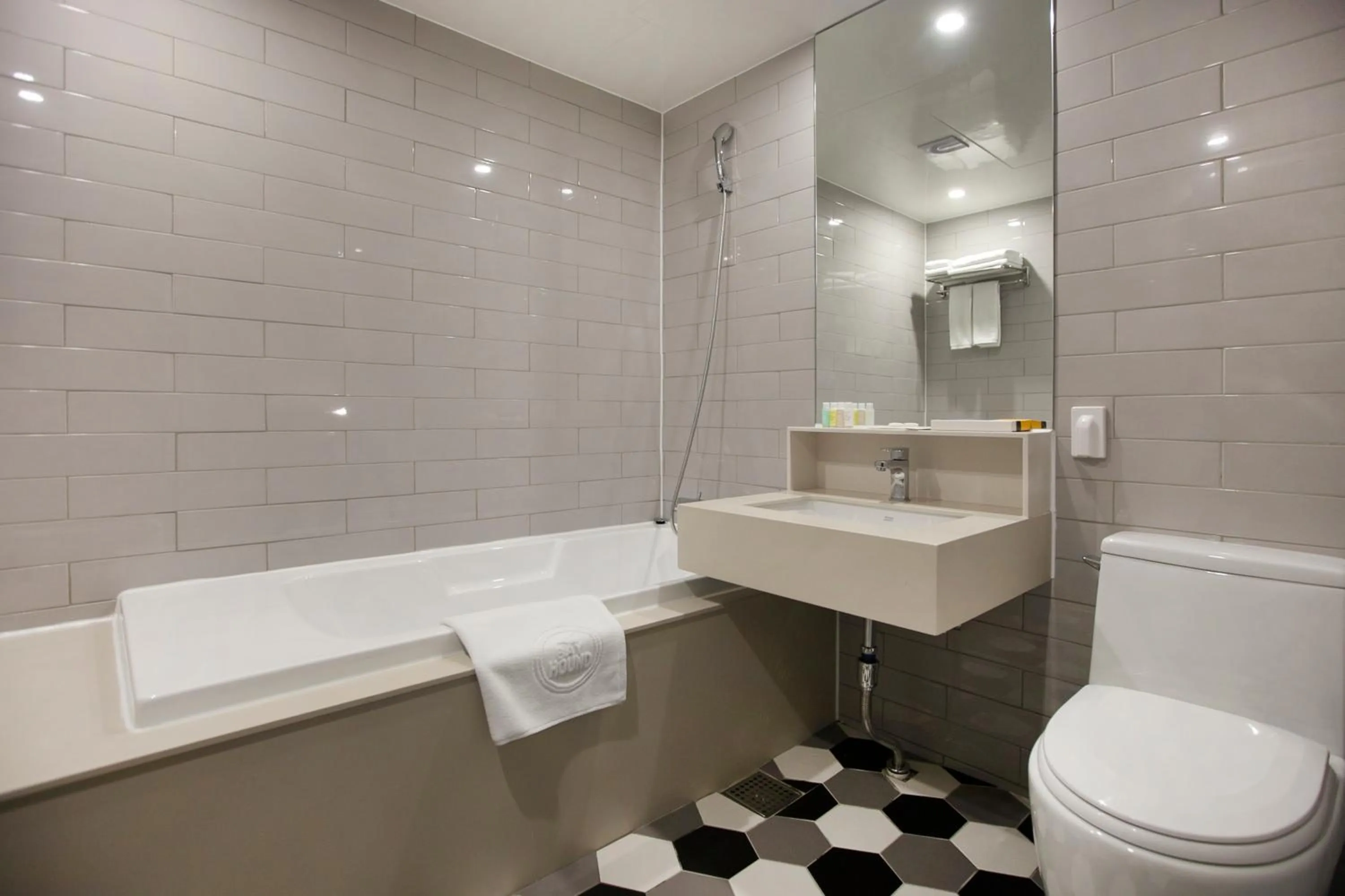 Toilet in Bay Hound Hotel