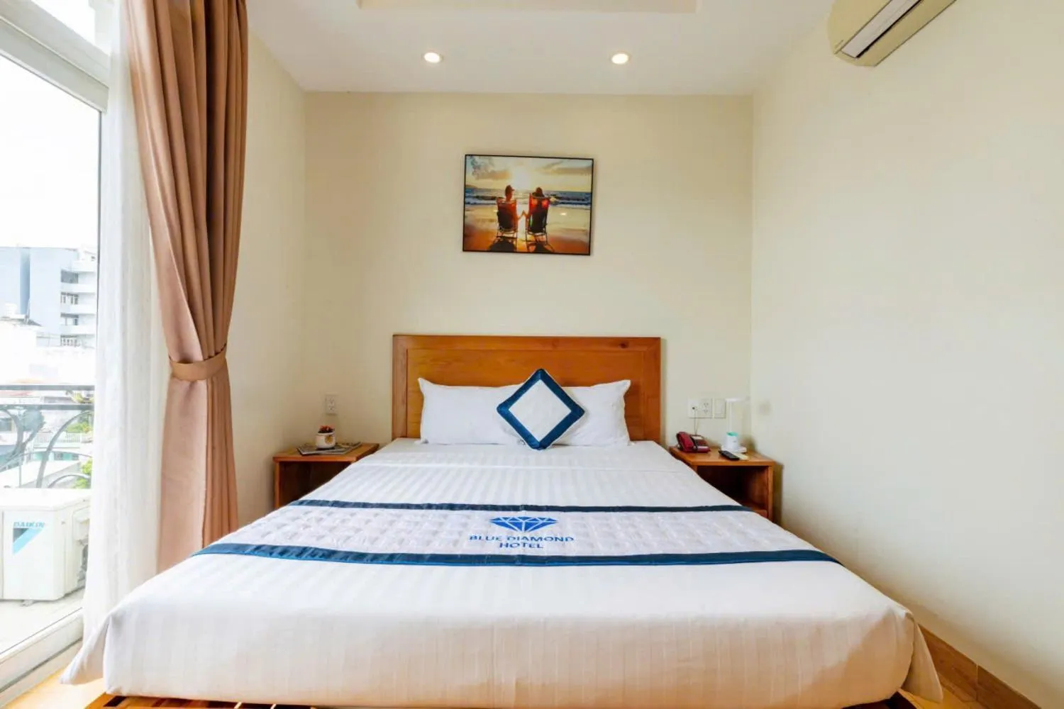 Bed in Blue Diamond Airport Hotel