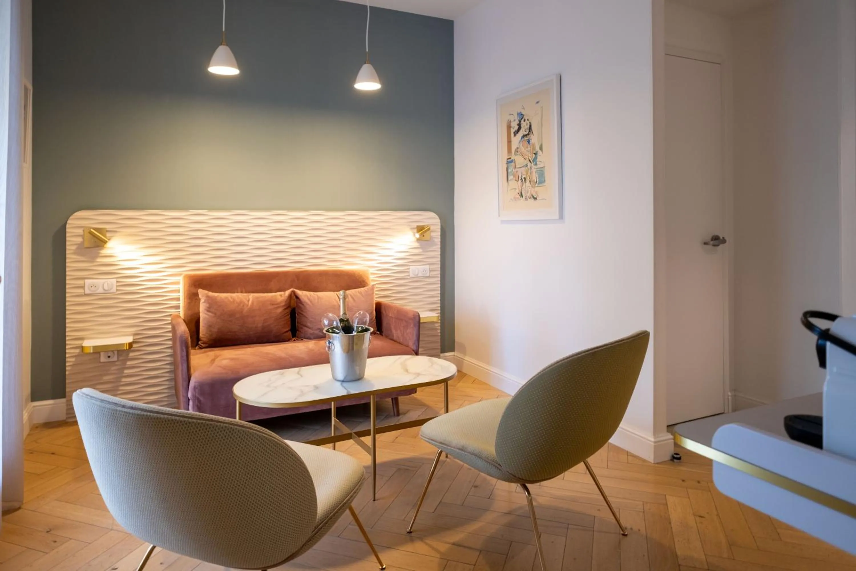 Living room in Hôtel le XIX