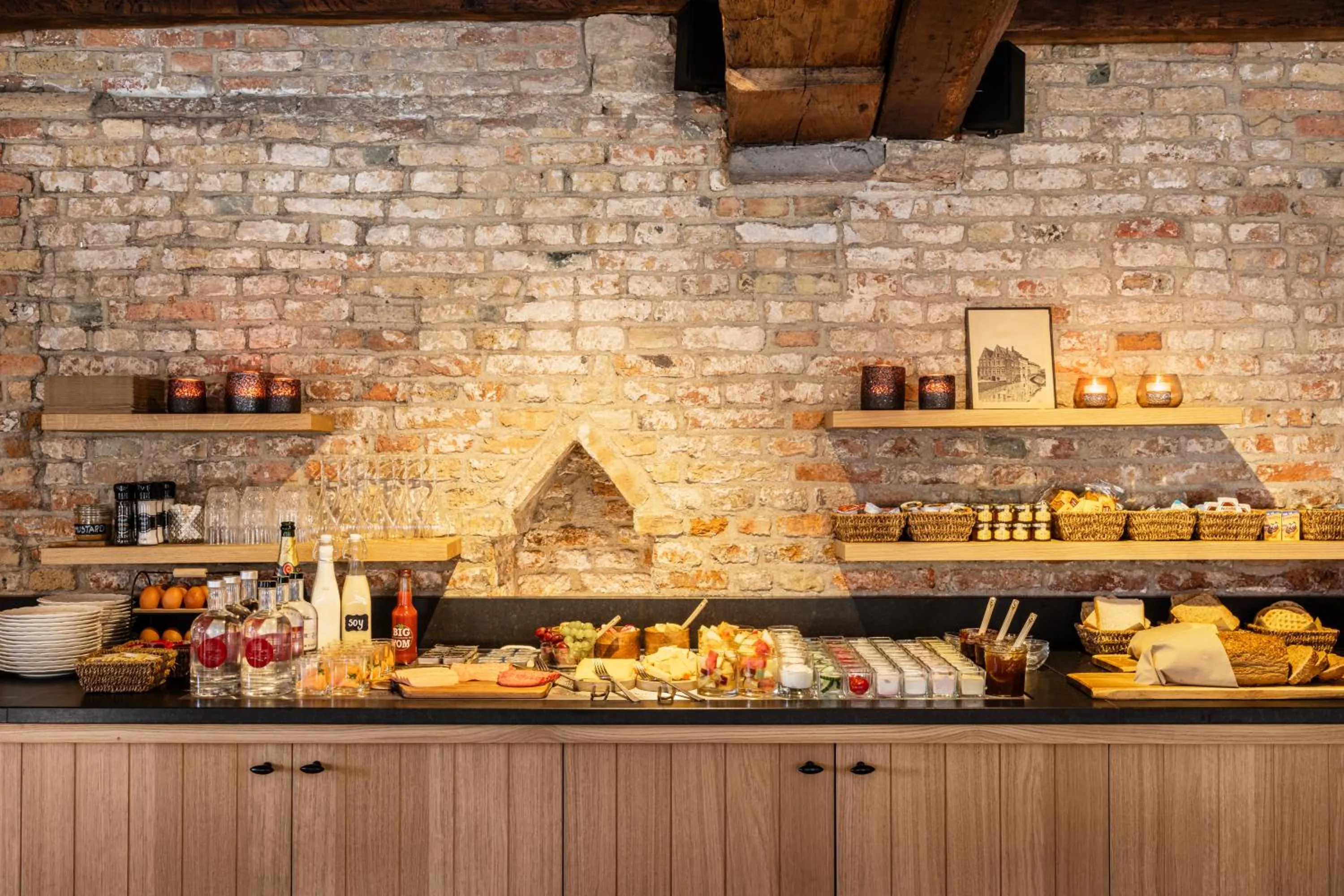 Buffet breakfast in Canal View Hotel Ter Brughe by CW Hotel Collection