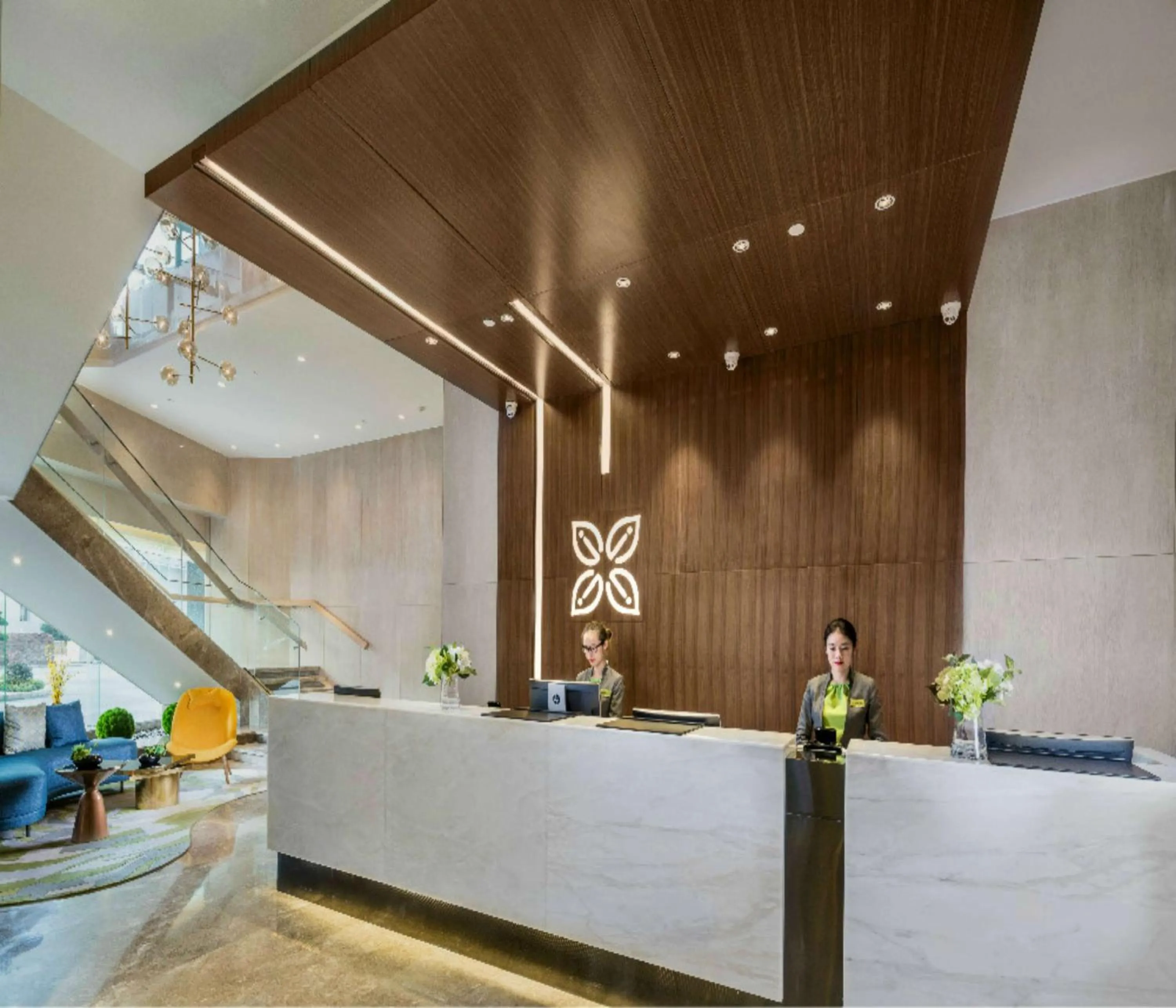 Lobby or reception in Hilton Garden Inn Zhongshan Guzhen