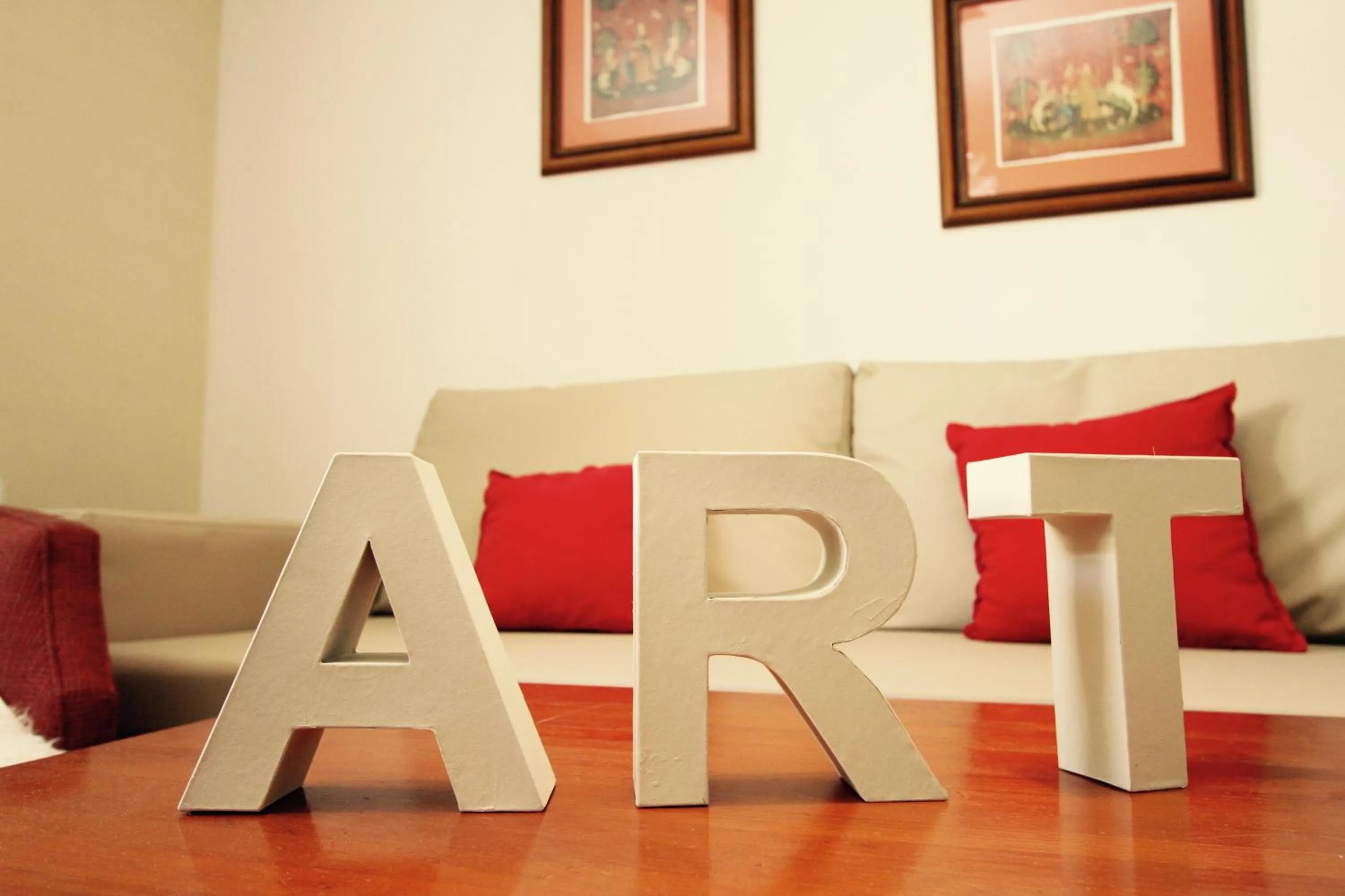 Decorative detail in Bed and Snow Art Apartments