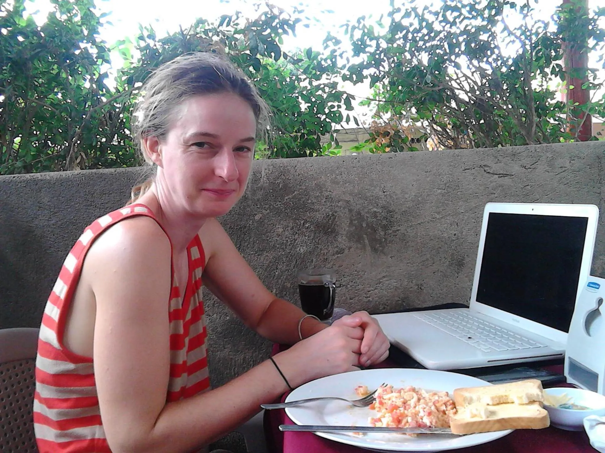 American breakfast in Hostel Julieta
