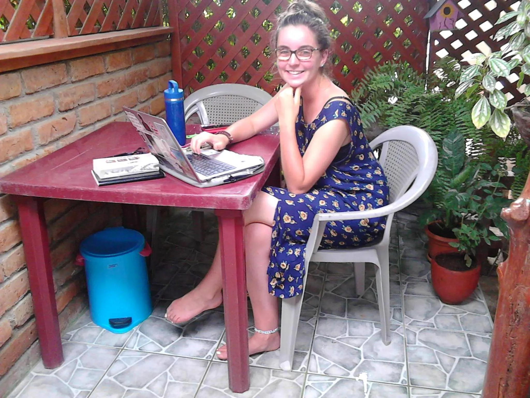 Garden in Hostel Julieta