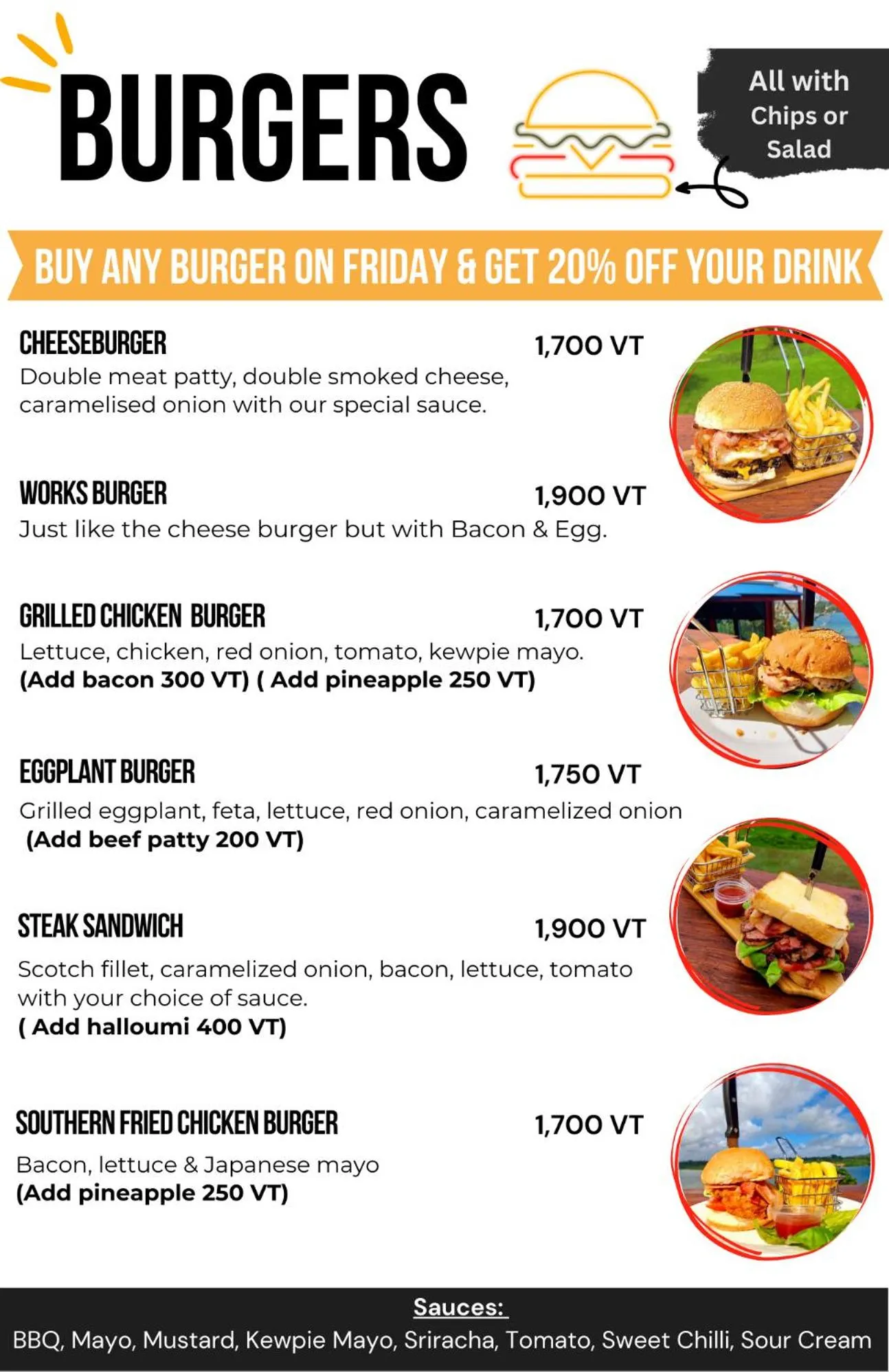 Food and drinks in Retreat Seaside