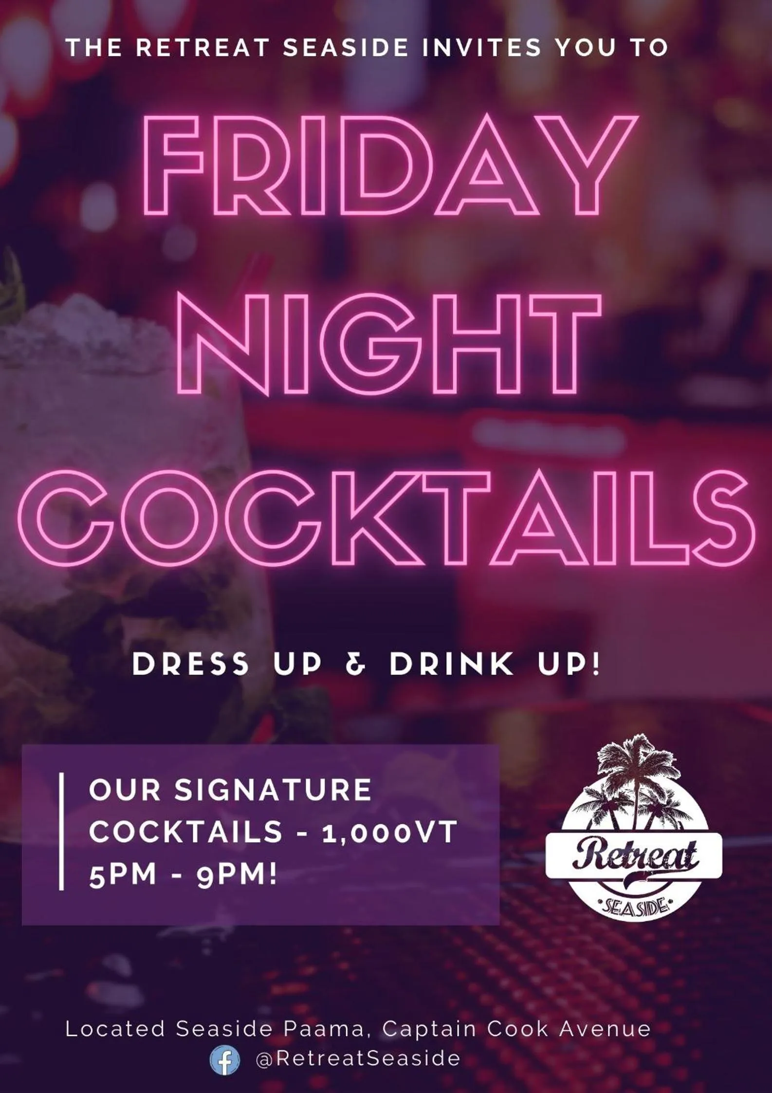 Drinks in Retreat Seaside