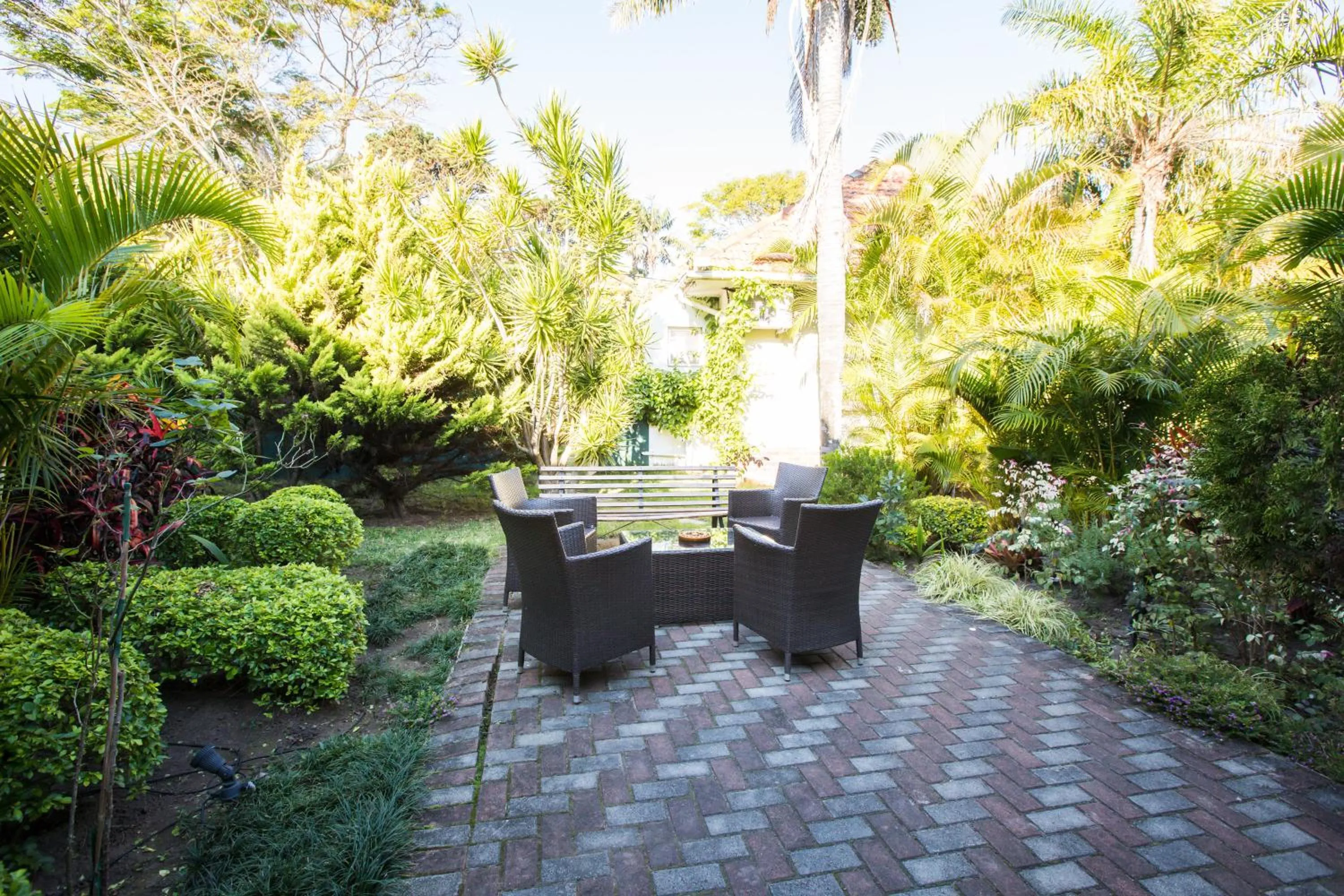 Garden in Santorini Guesthouse