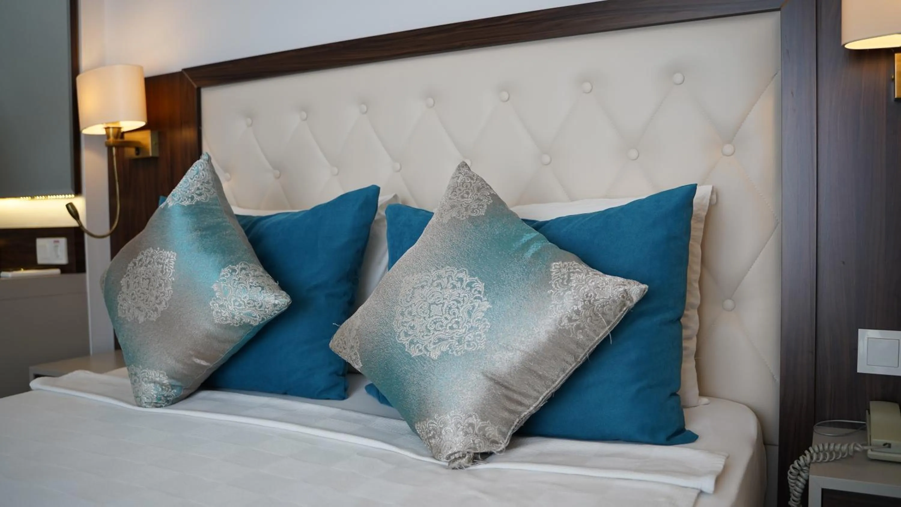 Bed in Cleopatra Golden Beach Hotel